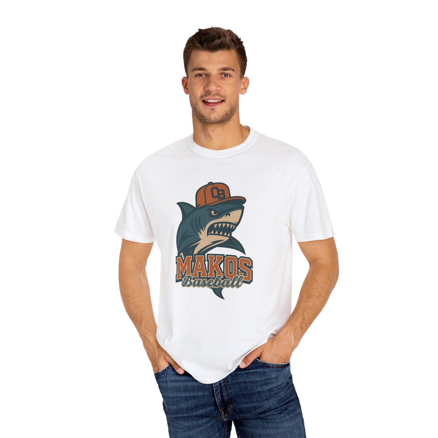 Adult Makos Baseball T-shirt - Comfort Colors