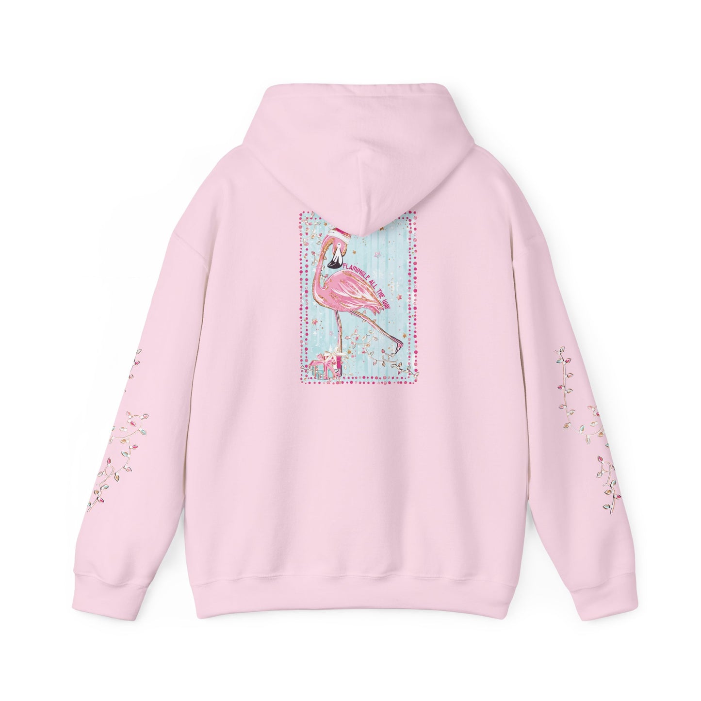Flamingo Flamingle All The Way Hoodie - Gildan