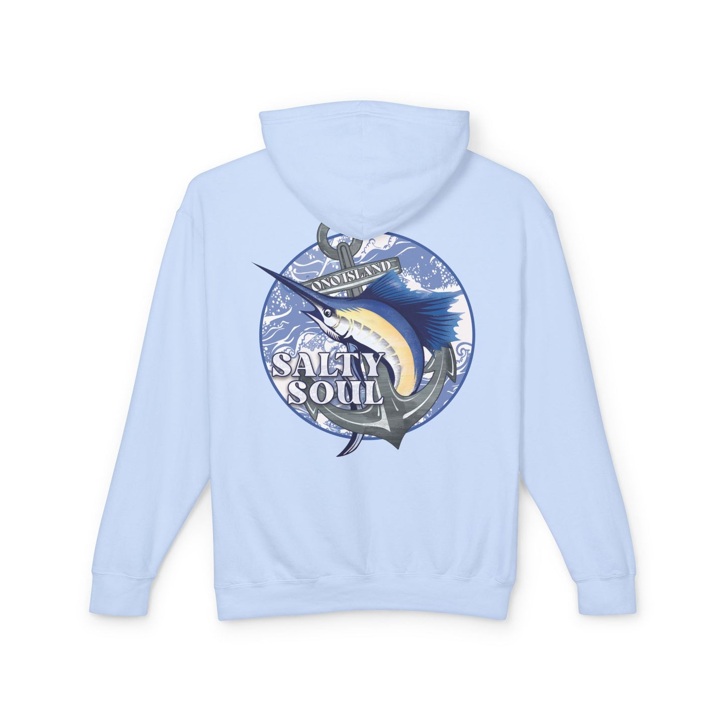 Adult Ono Island Salty Soul Pastels Hooded Sweatshirt - Comfort Colors