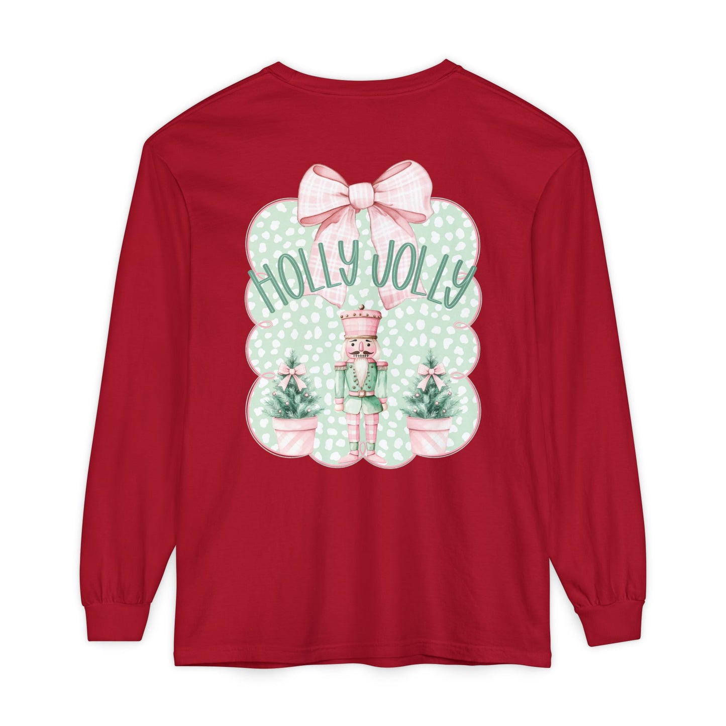 Holly Jolly Long Sleeve Tee - Comfort Colors