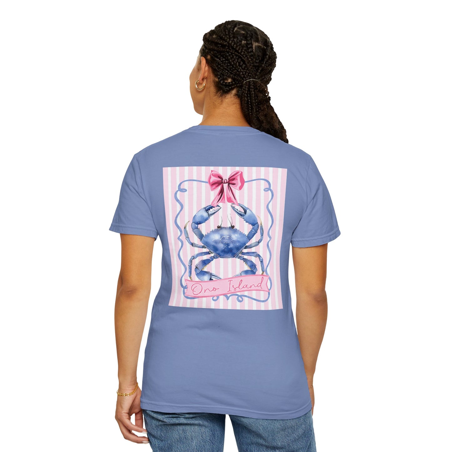 Adult Ono Island Preppy Crab Tee - Comfort Colors