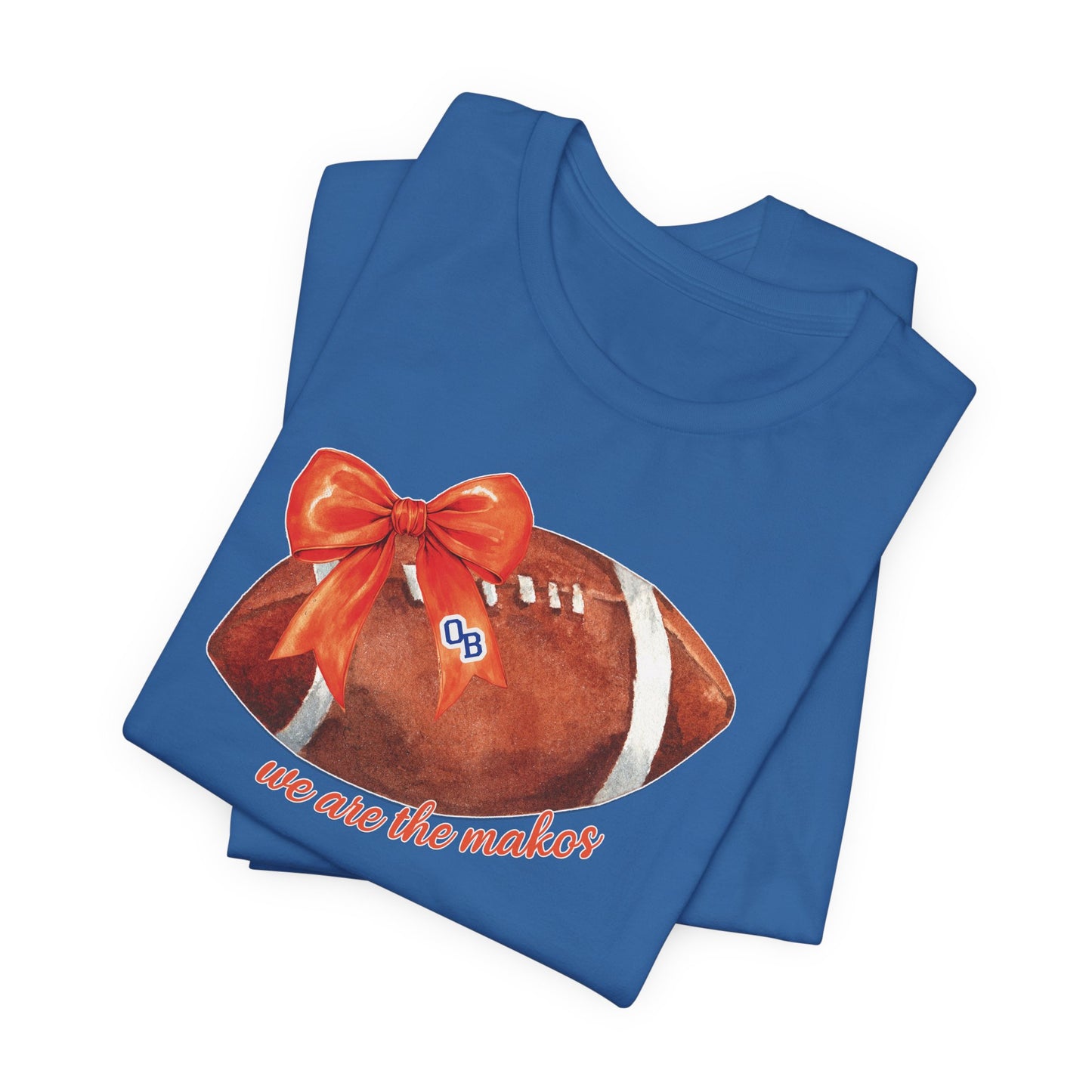 Adult Coquette Makos Football TShirt - Bella canvas