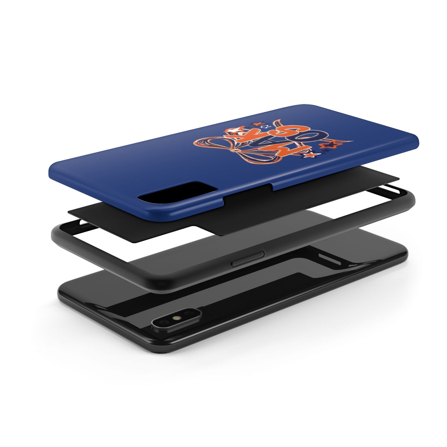 Makos Twirly Ribbon Iphone & Samsung Tough Phone Cases
