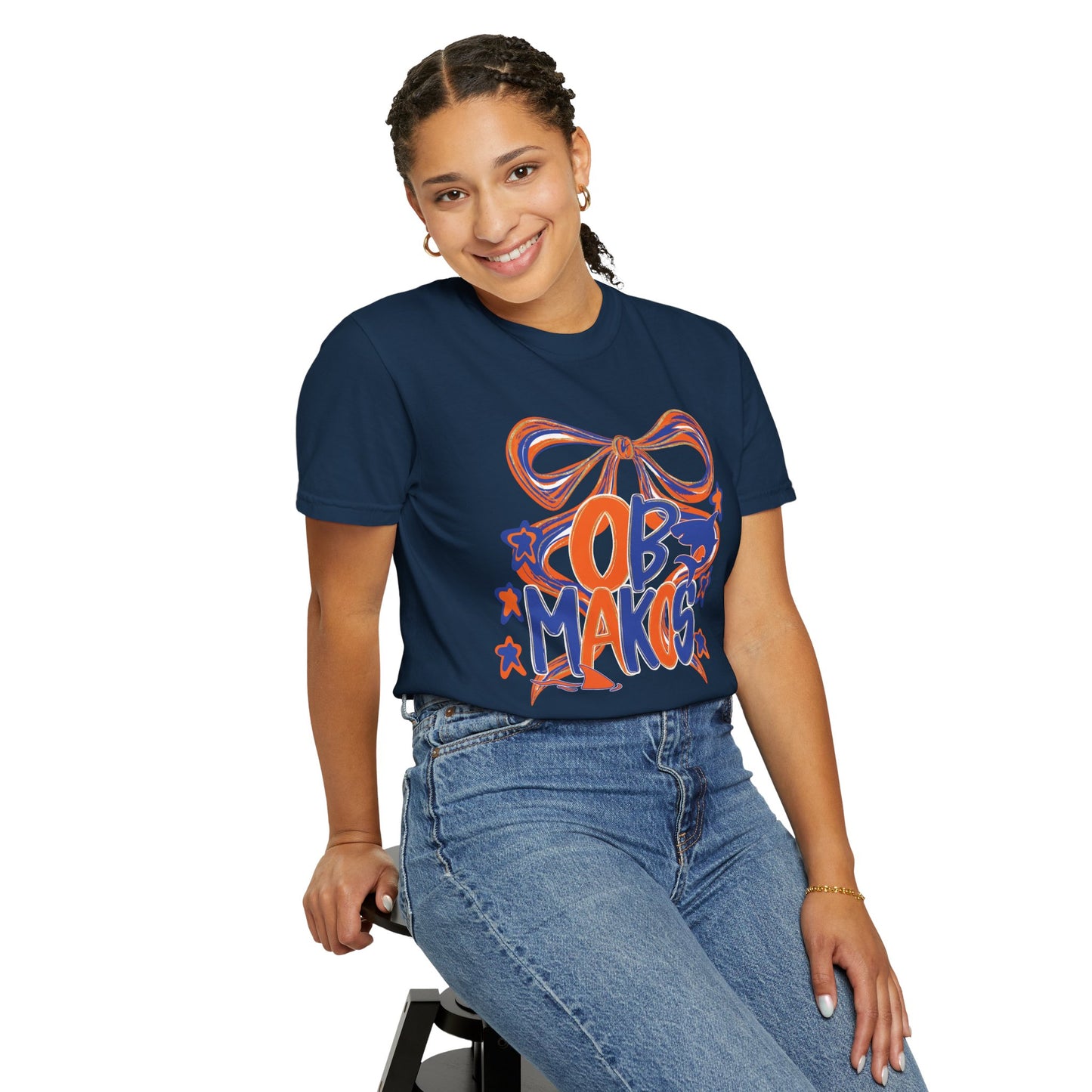Adult OB Makos Bow Tee - Comfort Colors