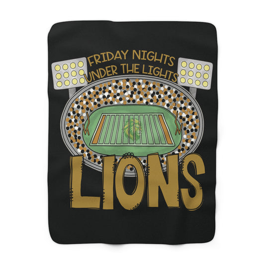 Cozy Sherpa Fleece Blanket for Football Lovers, Warm Throw for Game Nights, Unique Gift for Sports Fans, Home Decor for Tailgate