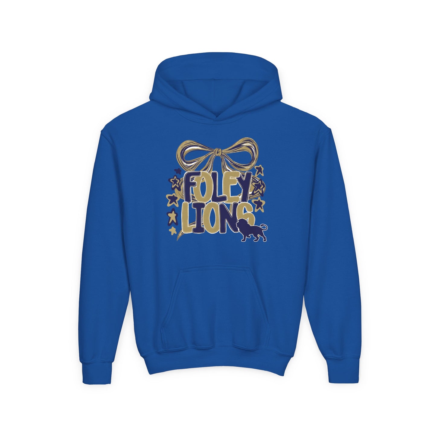 Foley Lions Bow Hoodie - Gildan