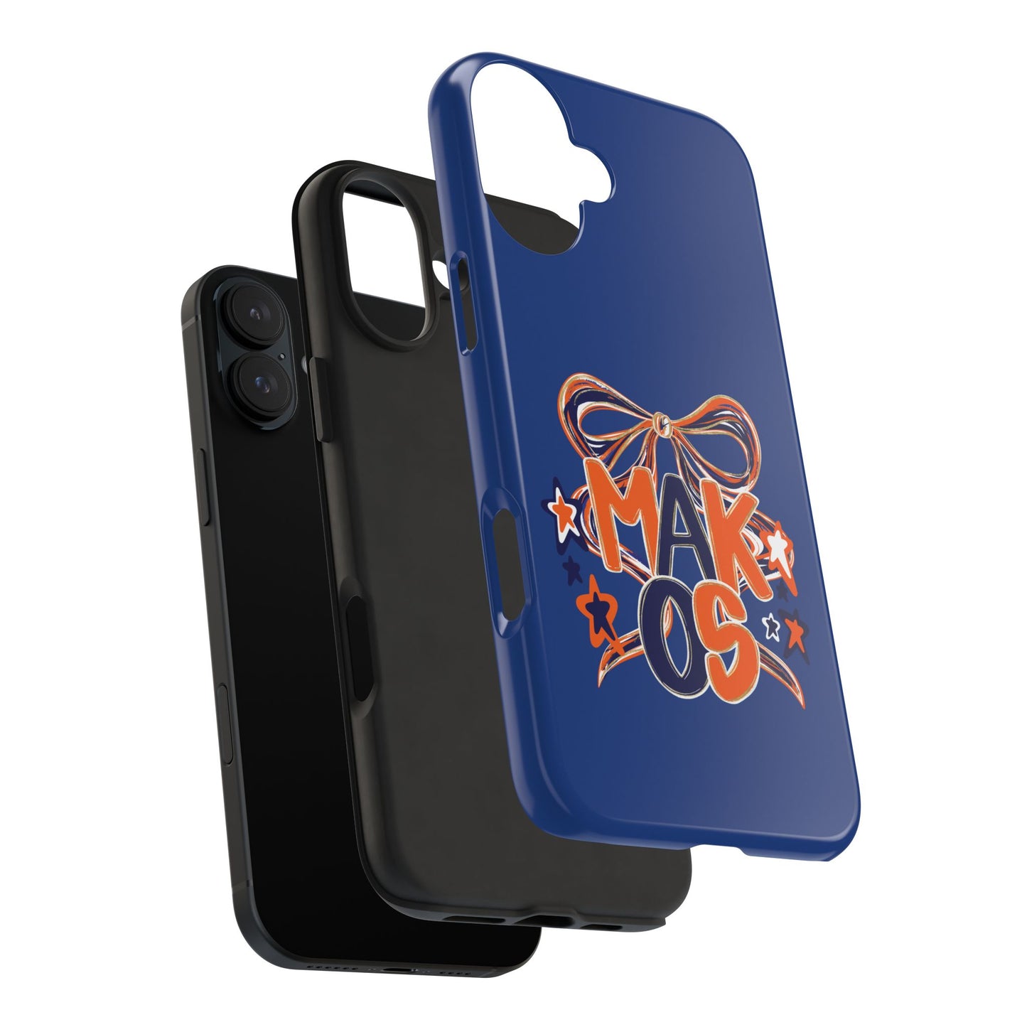 Makos Twirly Ribbon Iphone & Samsung Tough Phone Cases