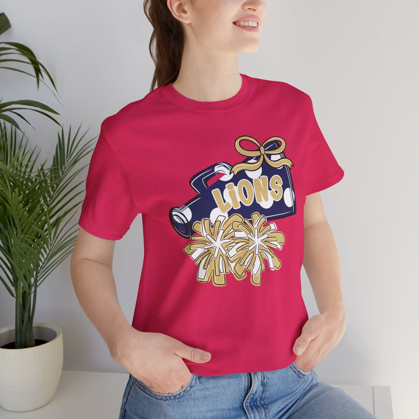 Lions Cheer Spirit Tee - Bella Canvas