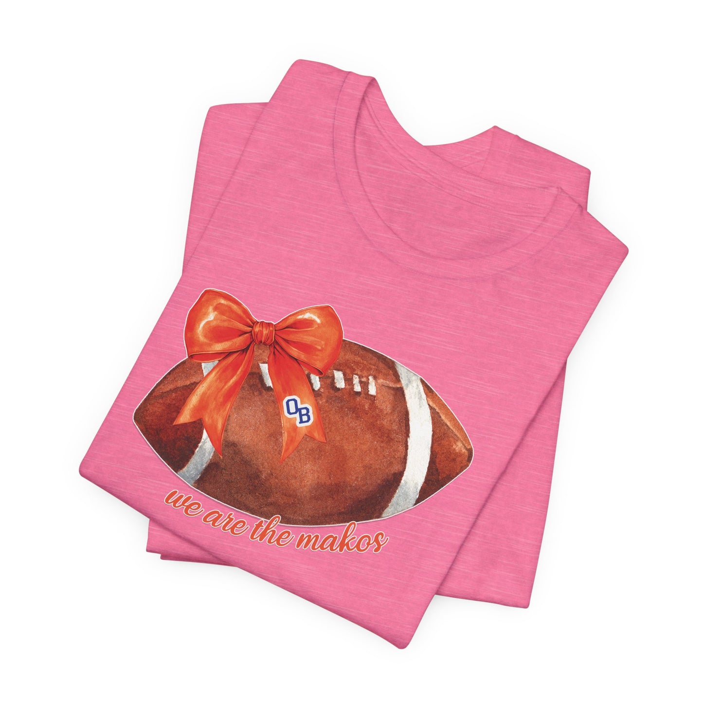 Adult Coquette Makos Football TShirt - Bella canvas