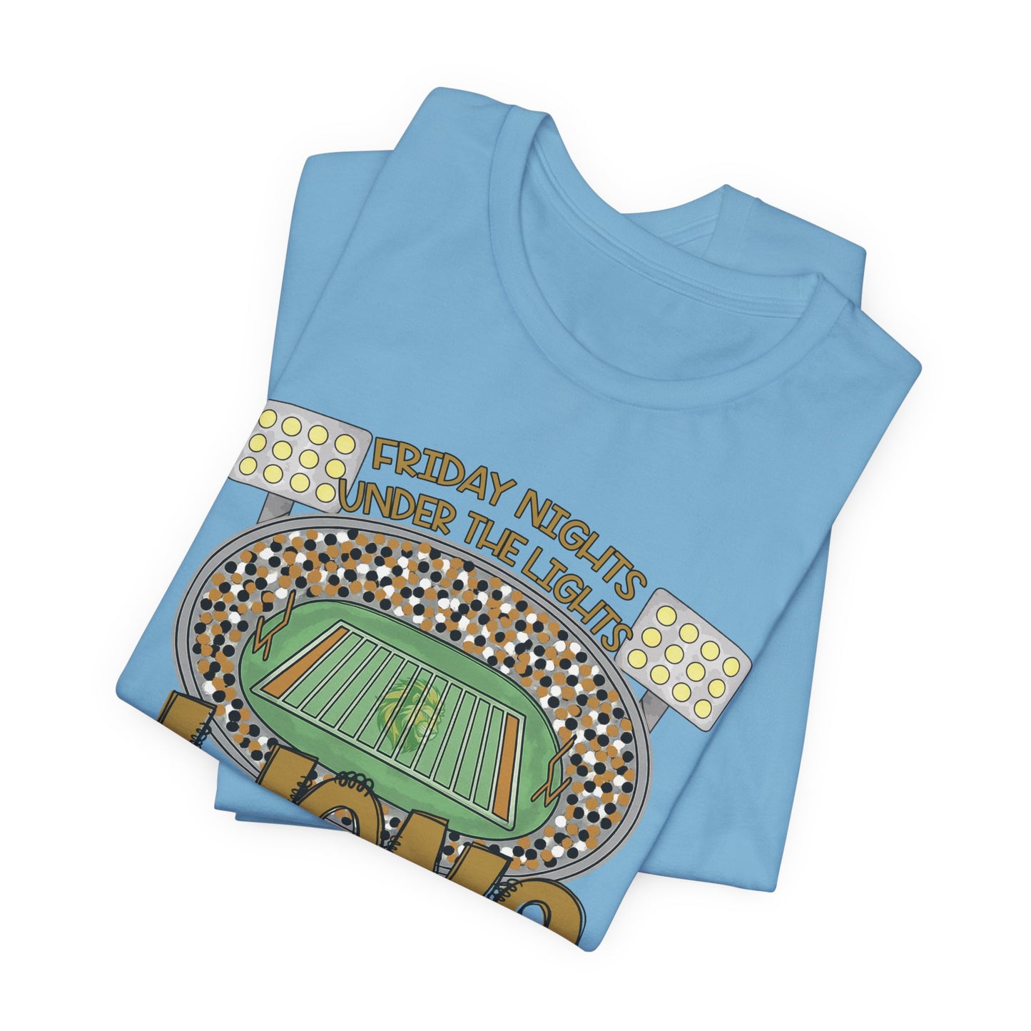 Adult Lions Friday Nights Under The Lights Tee - Bella Canvas