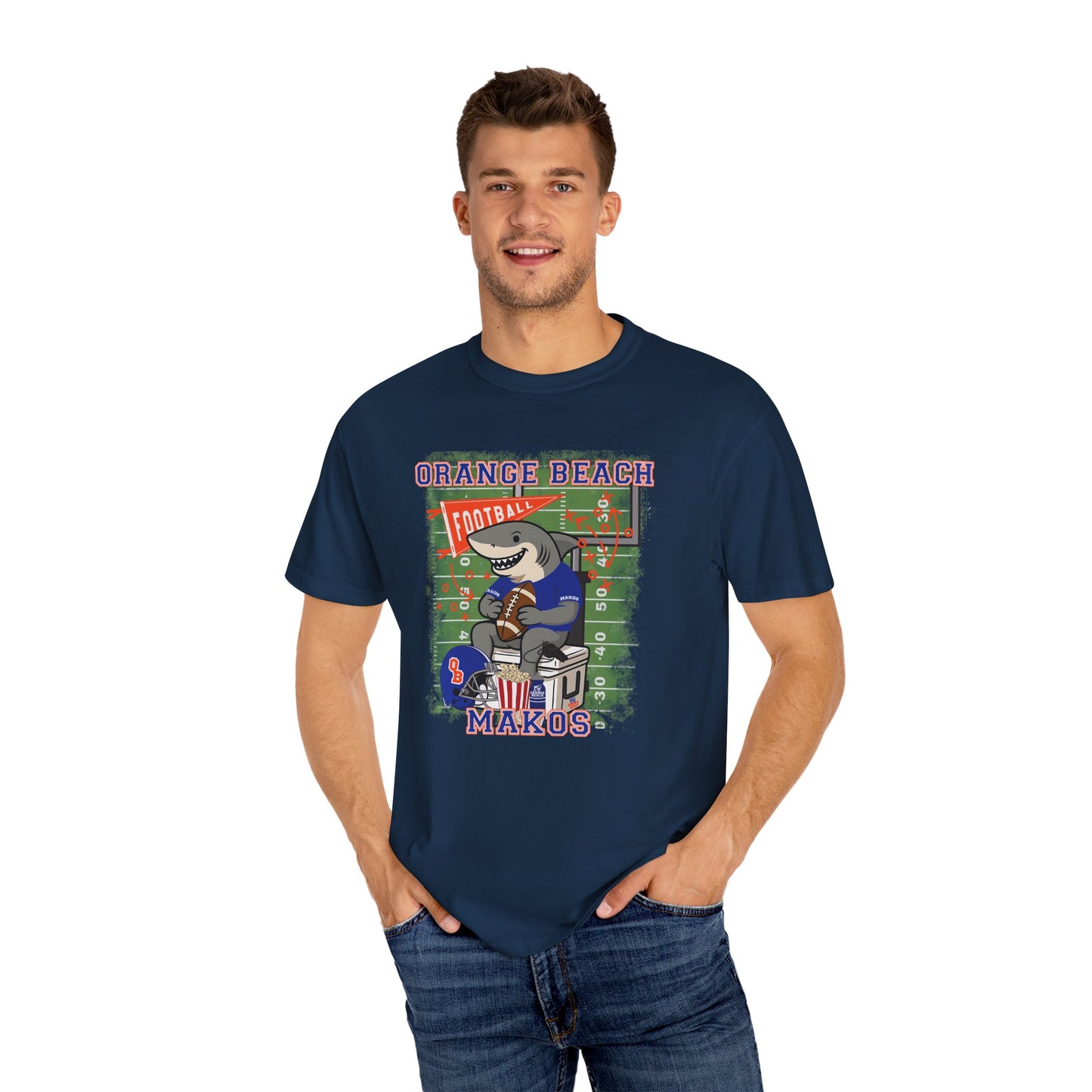 Adult Makos Tailgate Time - Comfort Colors