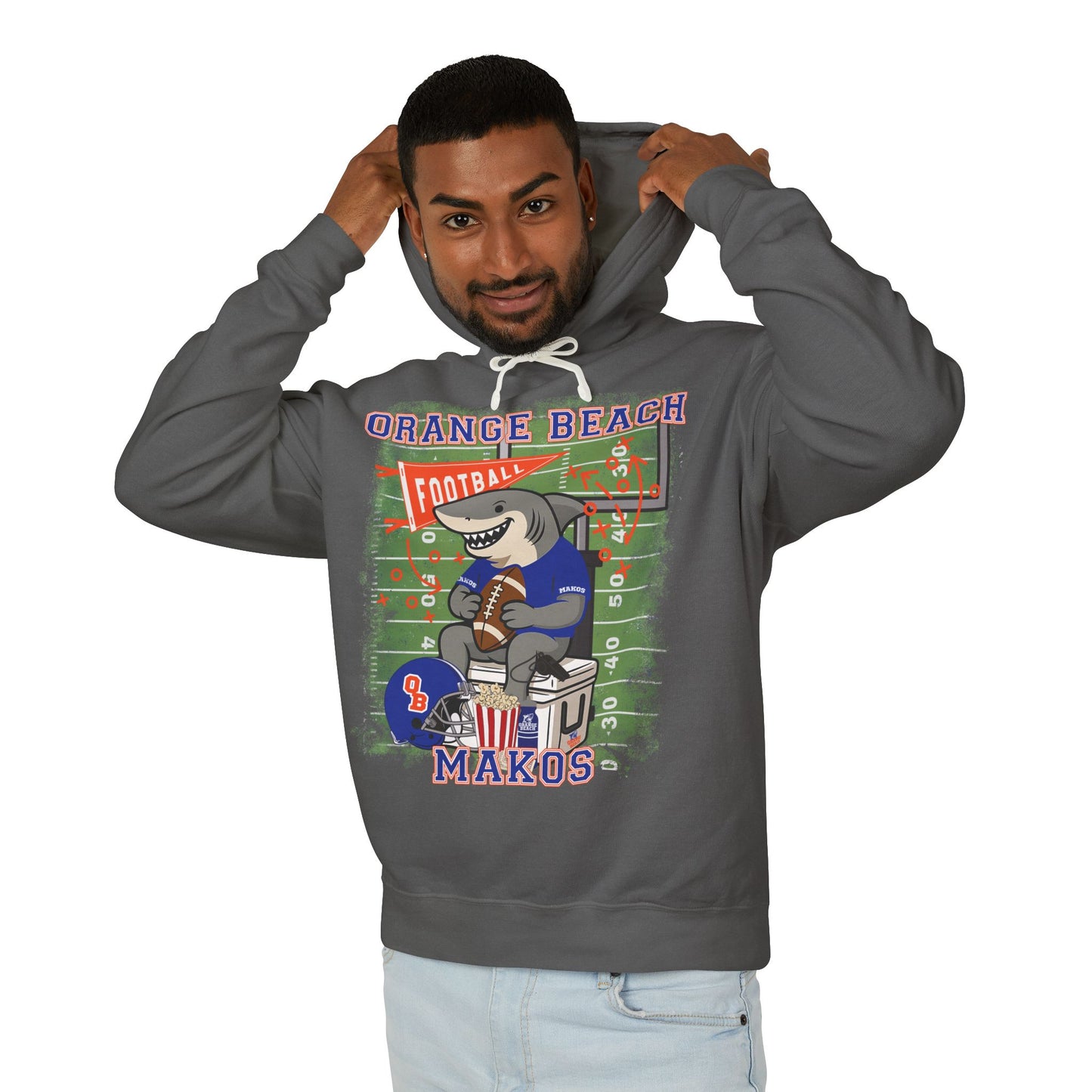 Adult Makos Tailgate Time Hoodie - Comfort Colors