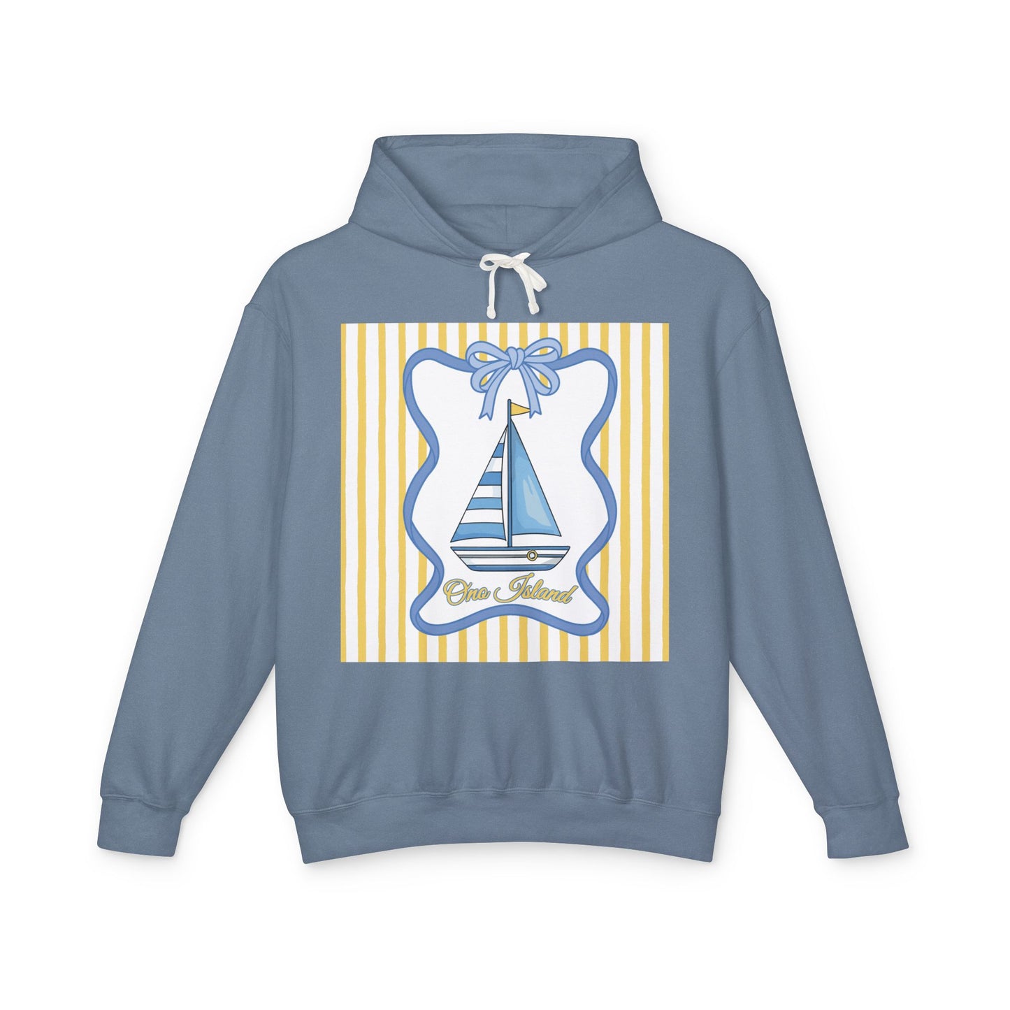 Adult Coquette Sailboat Hooded Sweatshirt - Comfort Colors