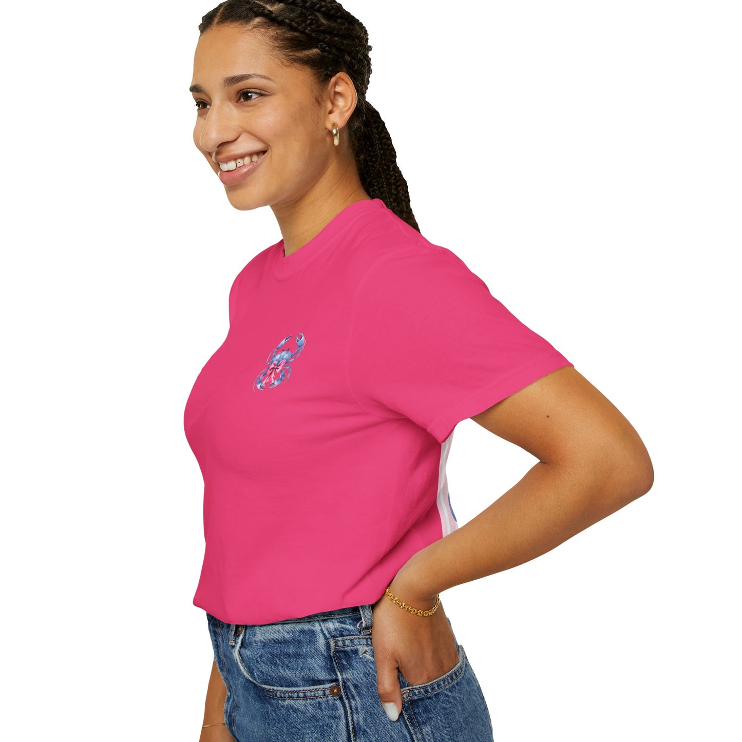 Adult Ono Island Preppy Crab Tee - Comfort Colors