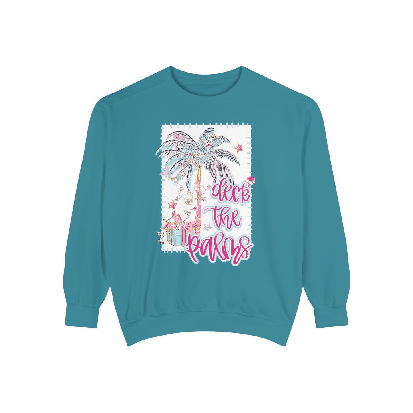 Deck the Palms Sweatshirt - Comfort Colors