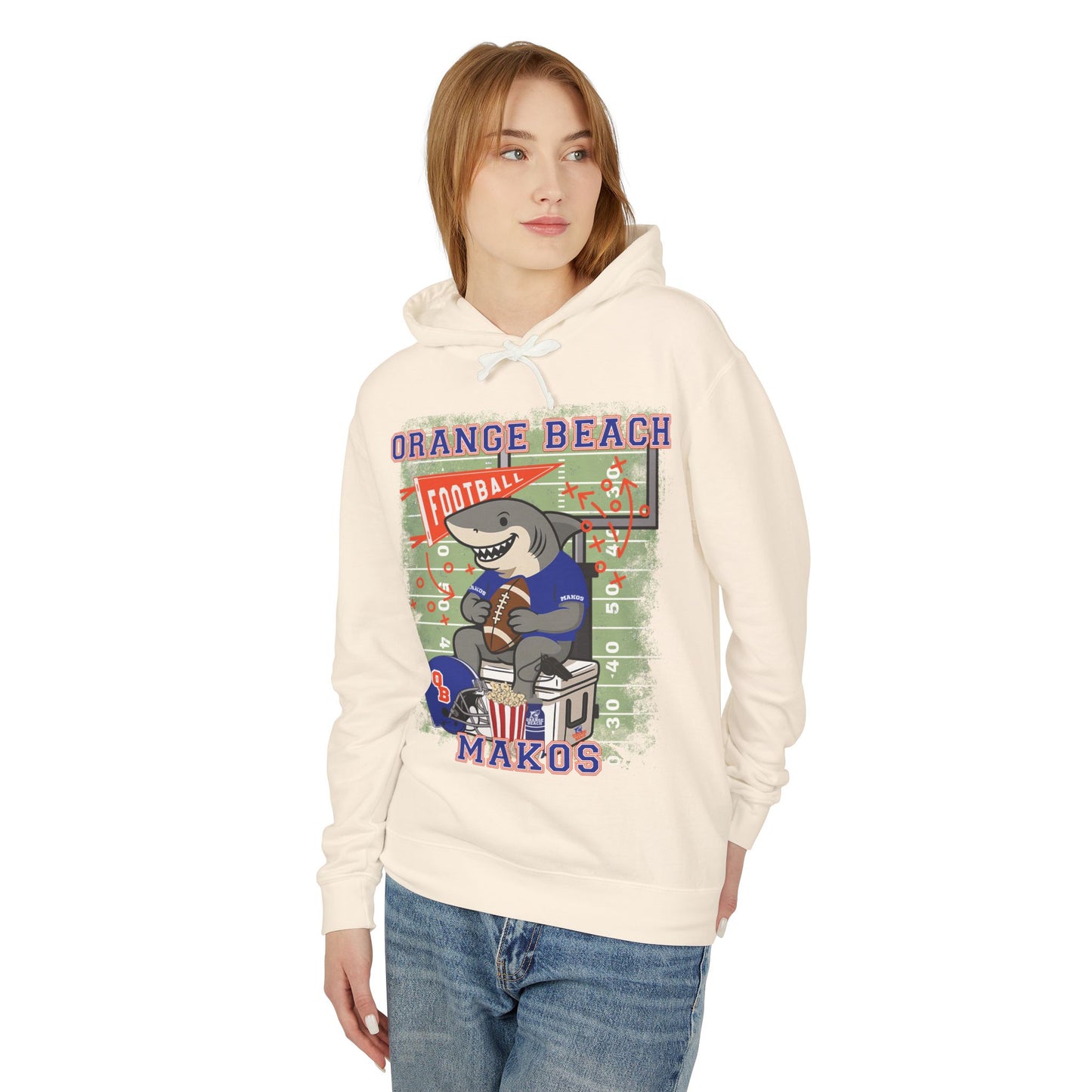 Adult Makos Tailgate Time Hoodie - Comfort Colors