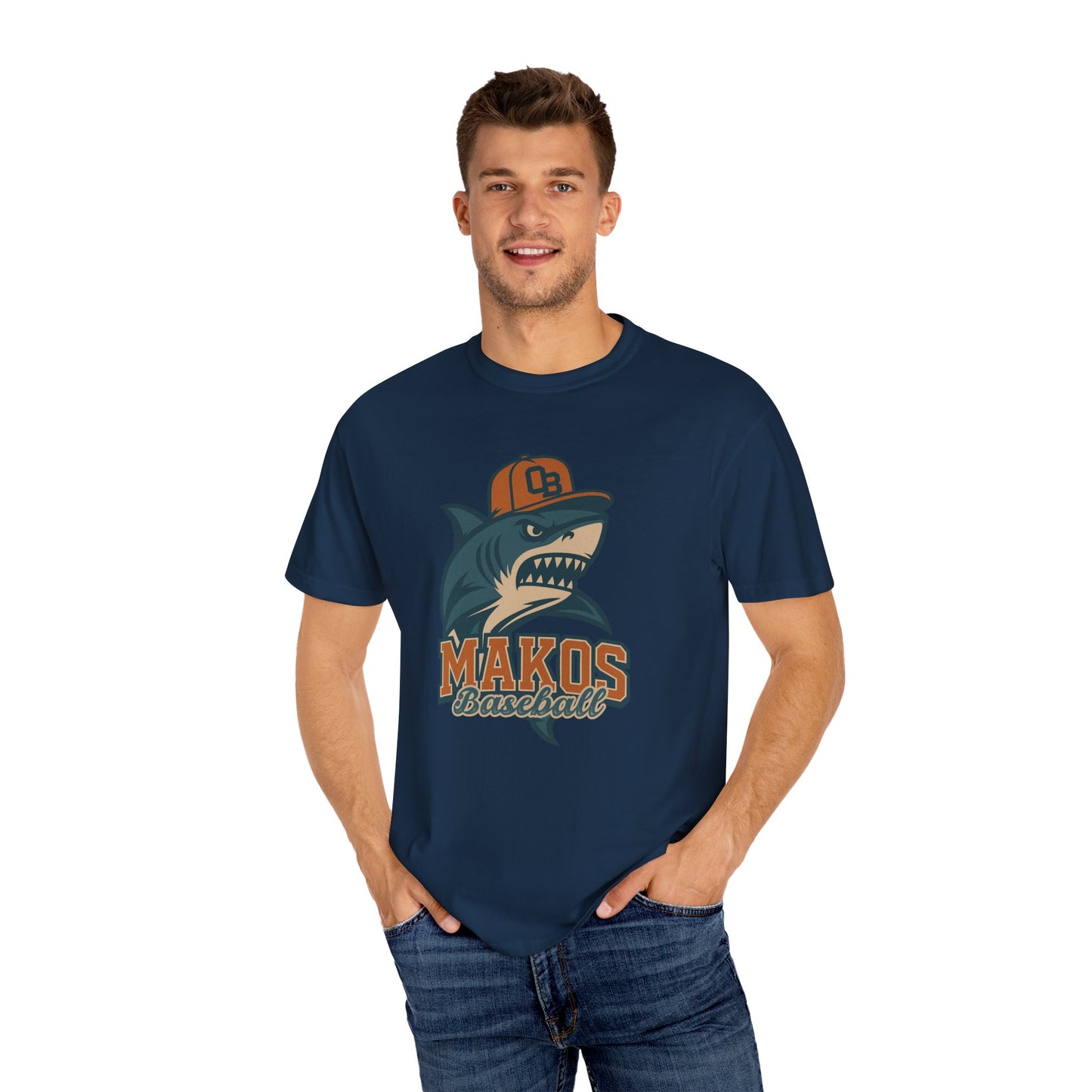 Adult Makos Baseball T-shirt - Comfort Colors