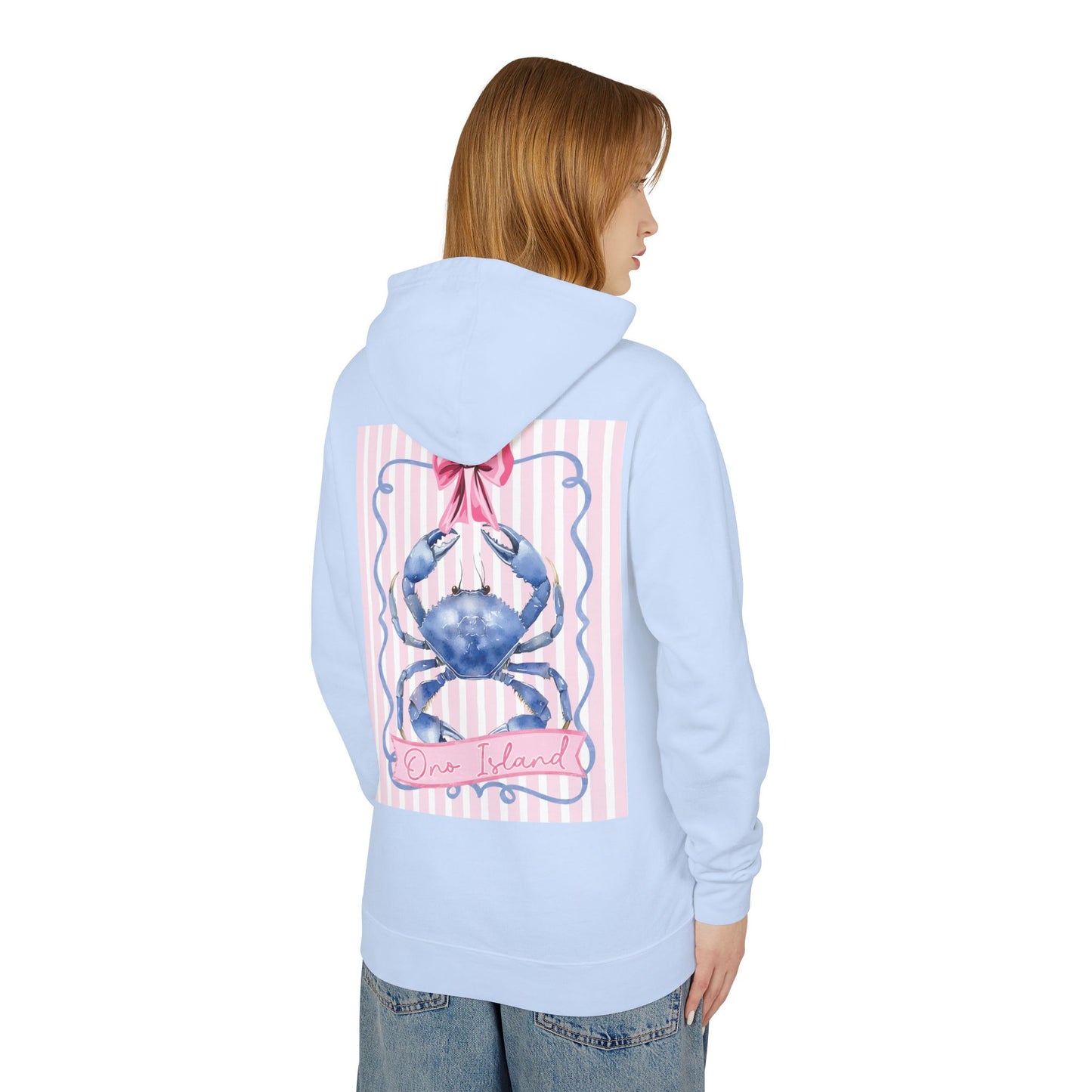 Adult Ono Island Preppy Crab Hoodie Comfort Colors