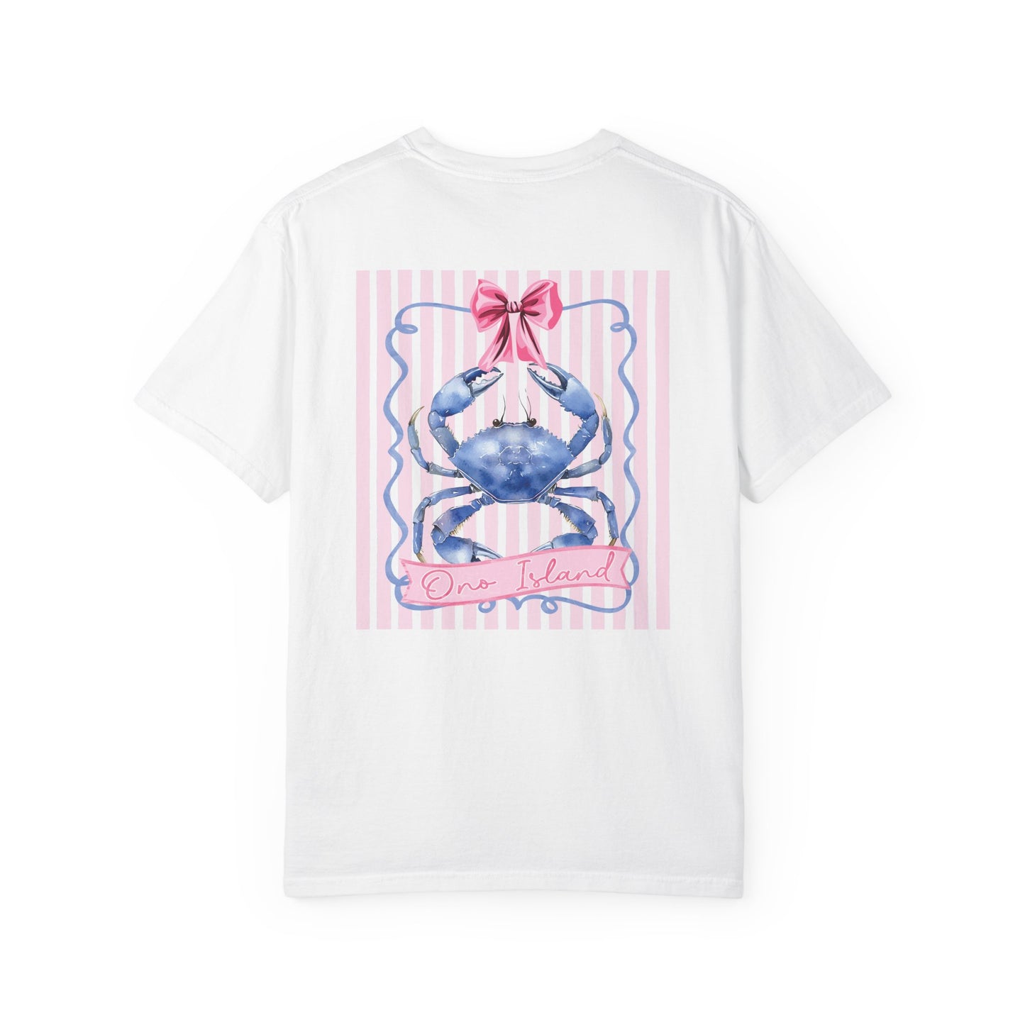 Adult Ono Island Preppy Crab Tee - Comfort Colors