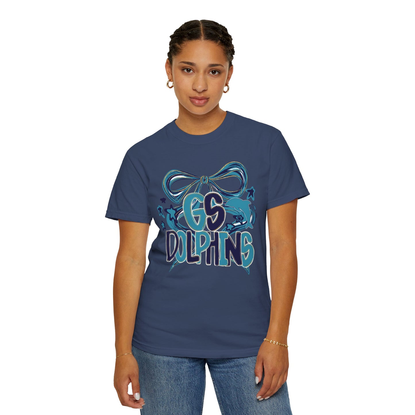Adult GS Dolphins Bow - Comfort Colors