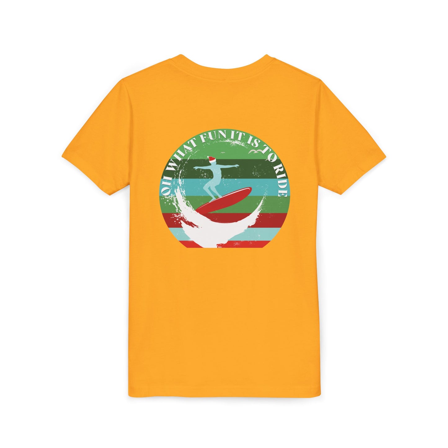 Youth Surfing Christmas Tee - Gildan