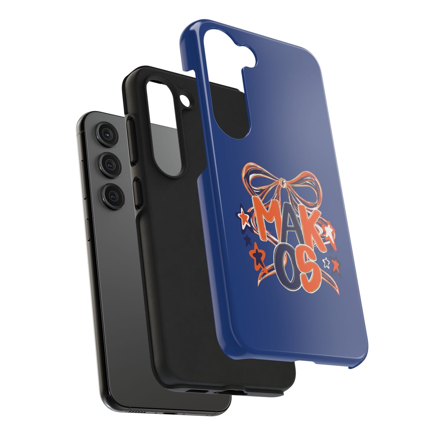 Makos Twirly Ribbon Iphone & Samsung Tough Phone Cases