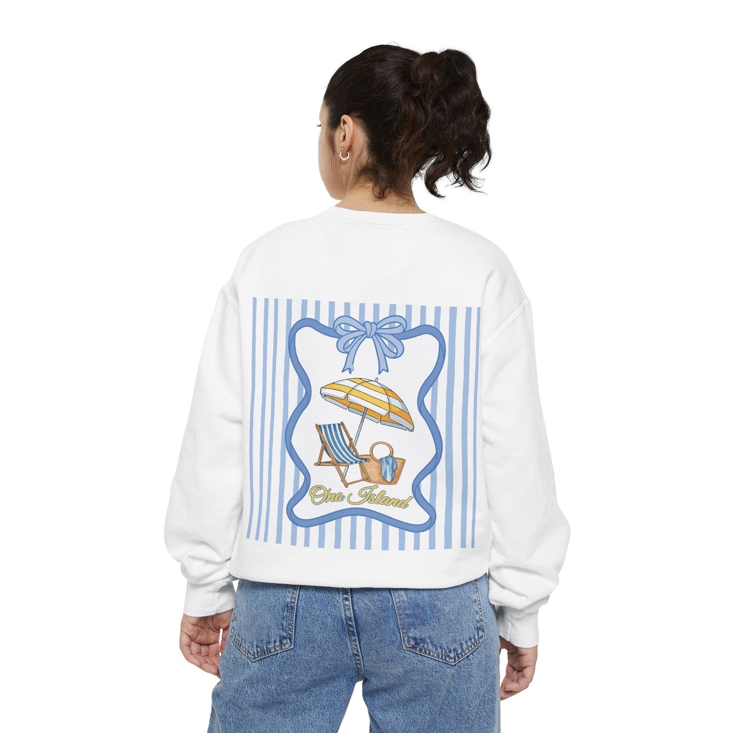 Adult Coquette Beachy Ono Island Sweatshirt - Comfort Colors