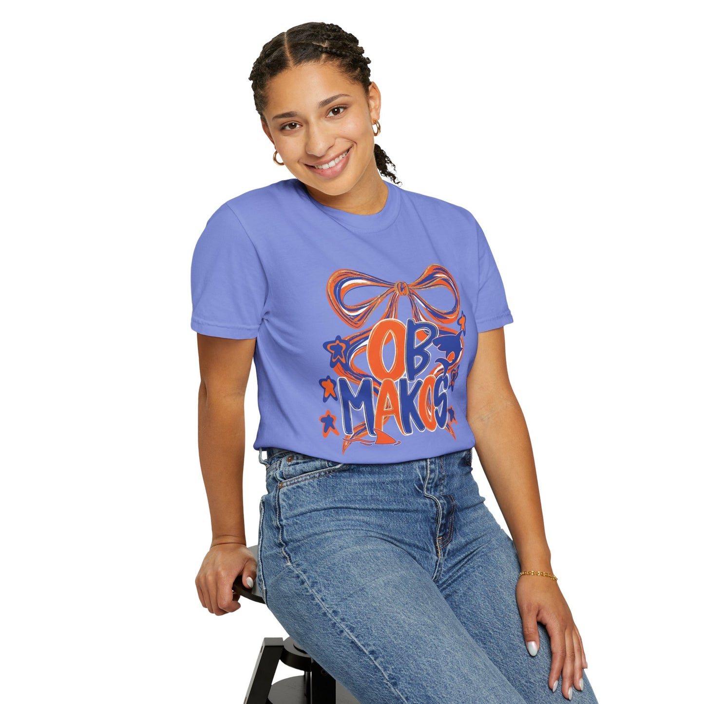 Adult OB Makos Bow Tee - Comfort Colors