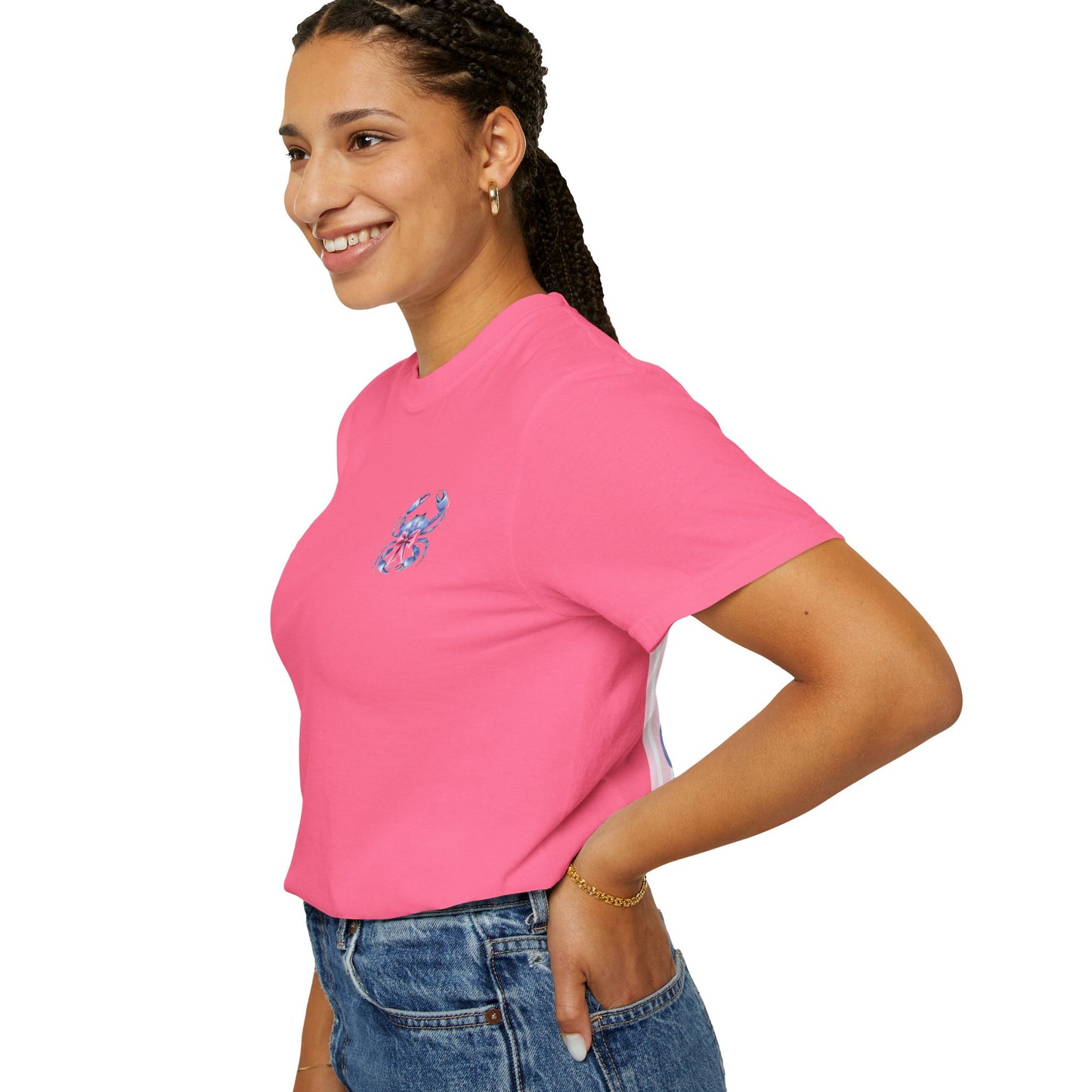 Adult Ono Island Preppy Crab Tee - Comfort Colors