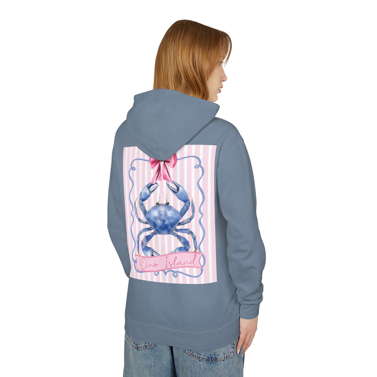 Adult Ono Island Preppy Crab Hoodie Comfort Colors
