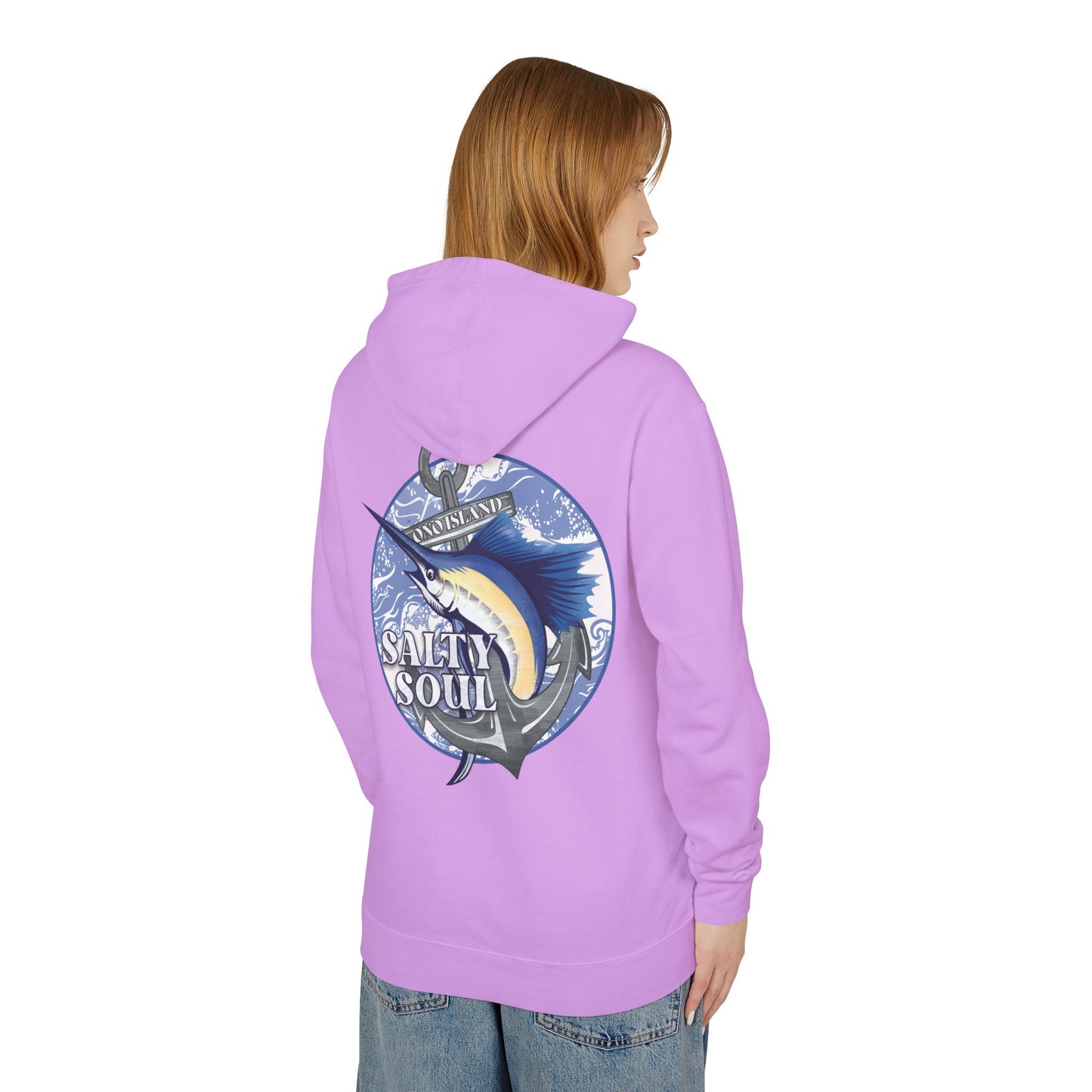 Adult Ono Island Salty Soul Pastels Hooded Sweatshirt - Comfort Colors