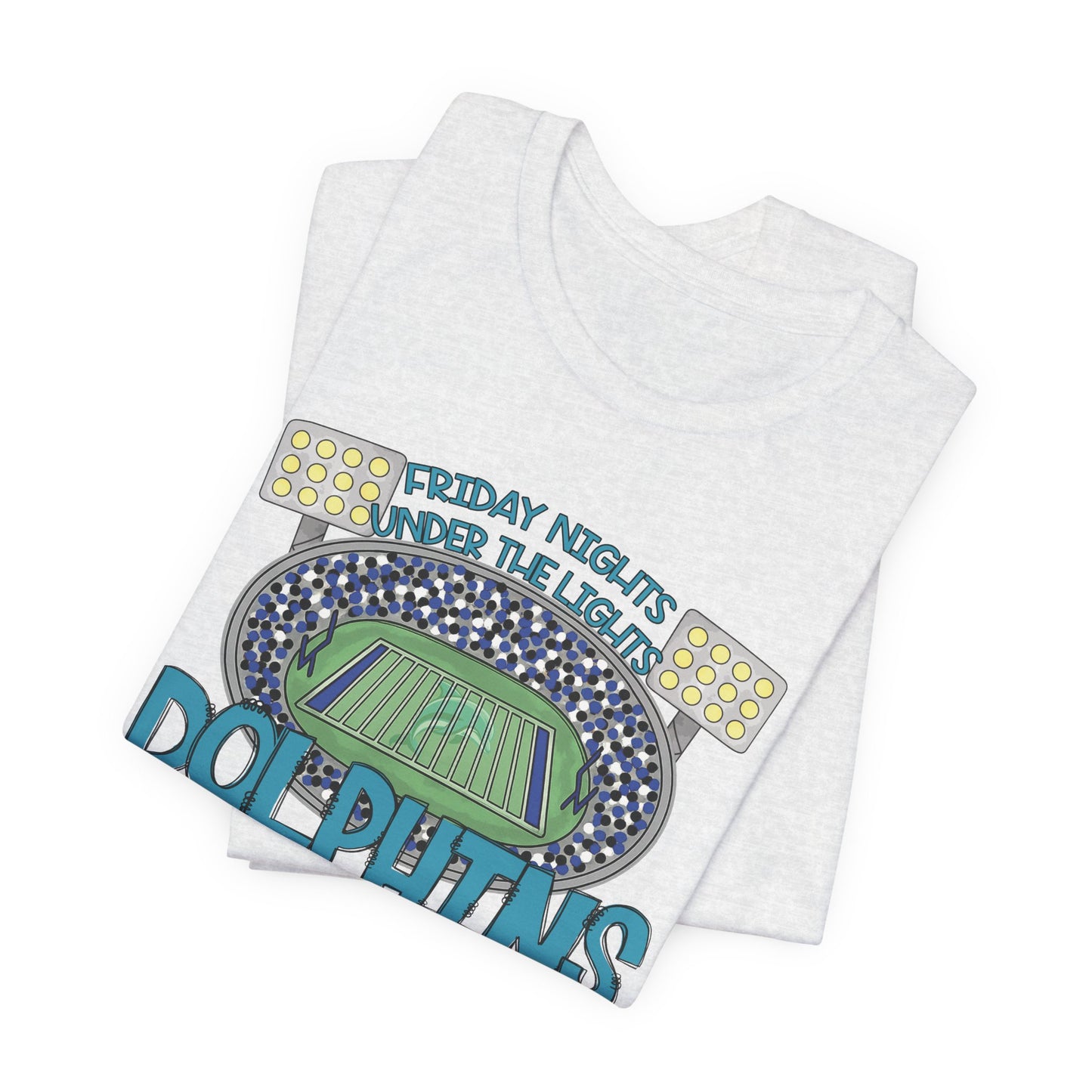 Adult Dolphins Friday Nights Under the Lights Tee