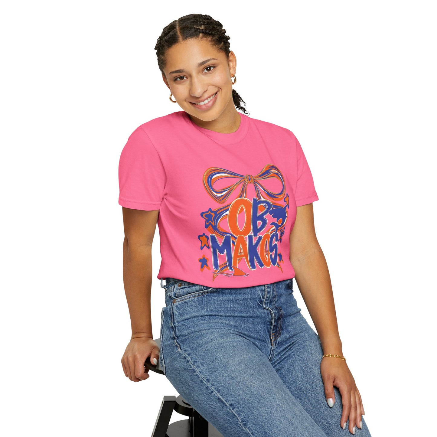 Adult OB Makos Bow Tee - Comfort Colors