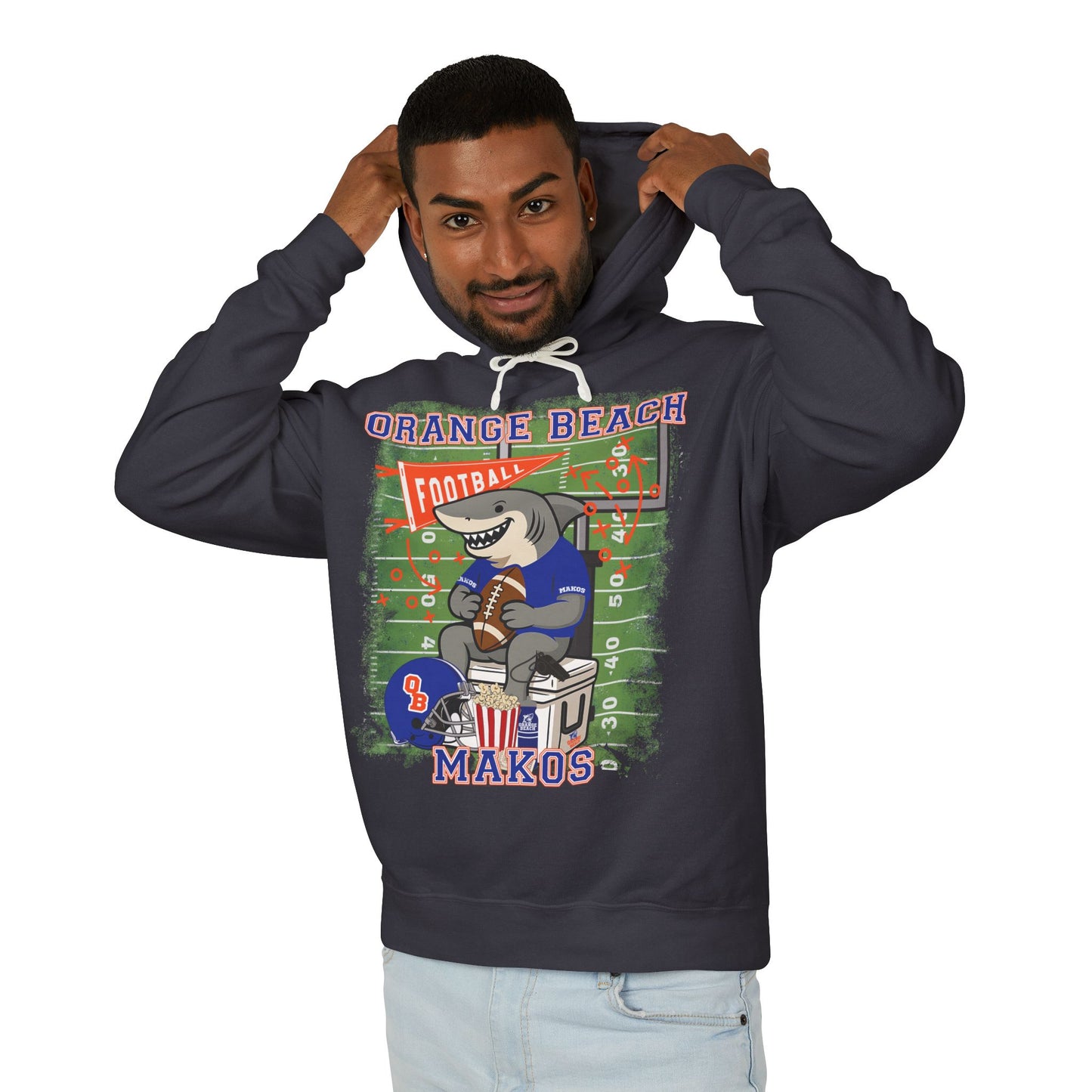 Adult Makos Tailgate Time Hoodie - Comfort Colors