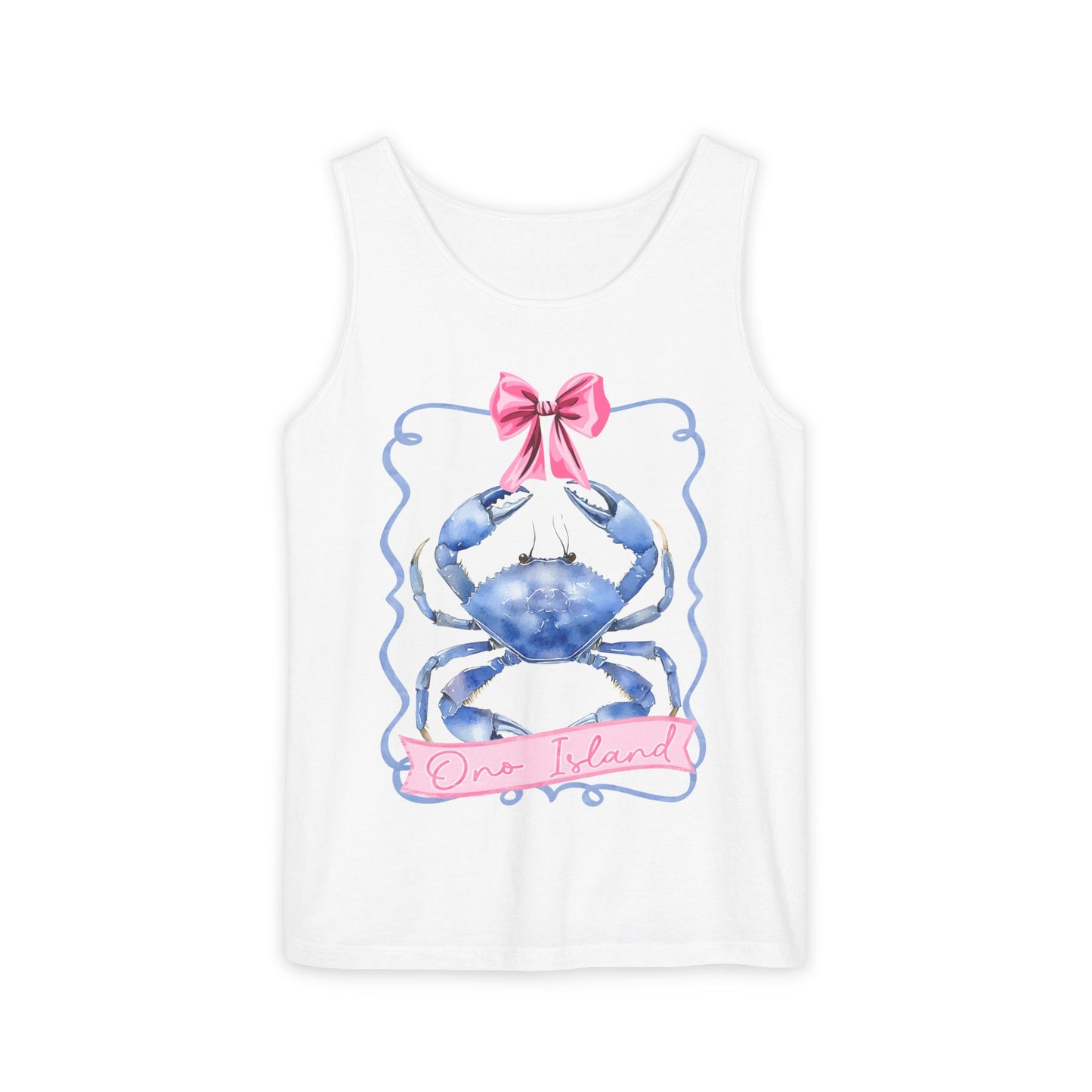 Ono Island Preppy Crab Tank Top - Comfort Colors