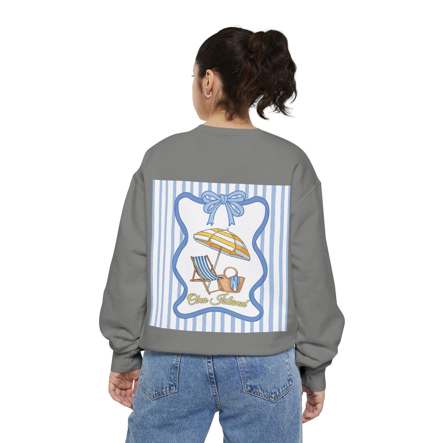 Adult Coquette Beachy Ono Island Sweatshirt - Comfort Colors