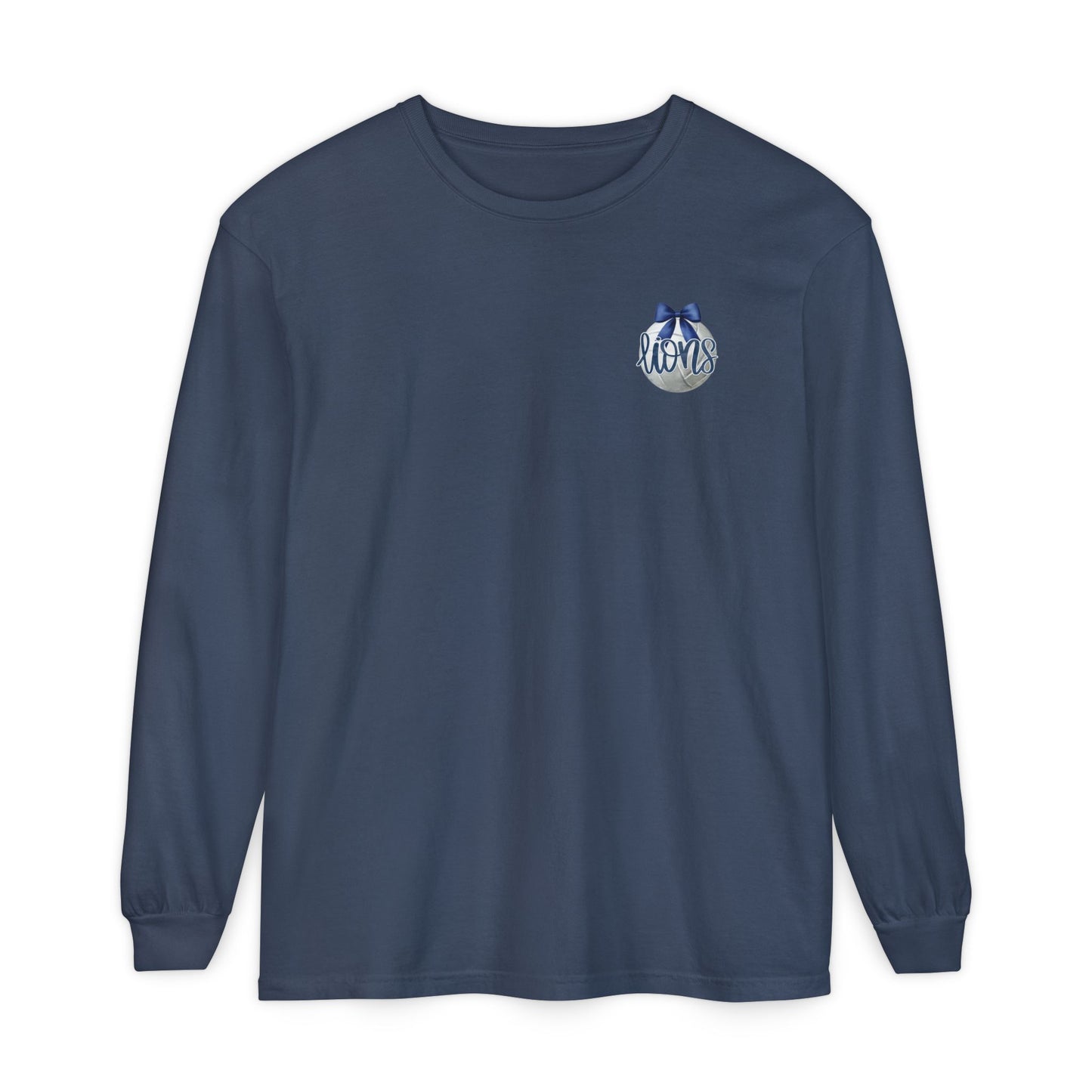 Foley Lions Volleyball Mom Long Sleeve T-Shirt- Comfort Colors