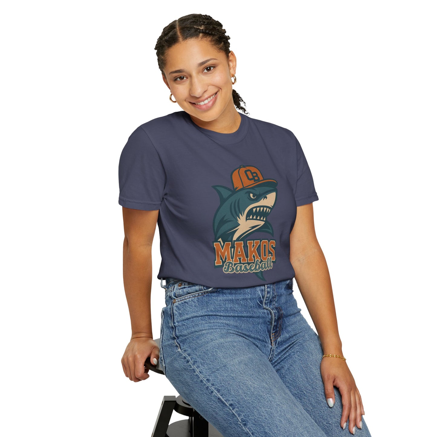 Adult Makos Baseball T-shirt - Comfort Colors