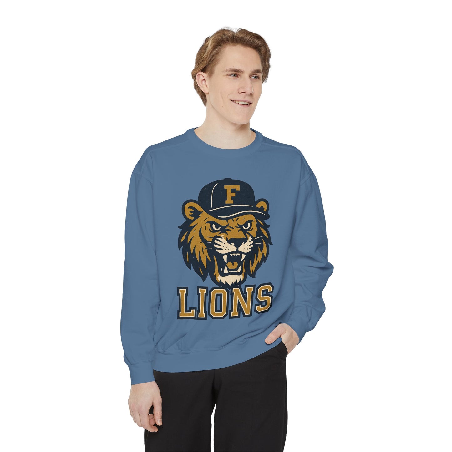 Adult Retro Roaring Lions Sweatshirt - Comfort Colors