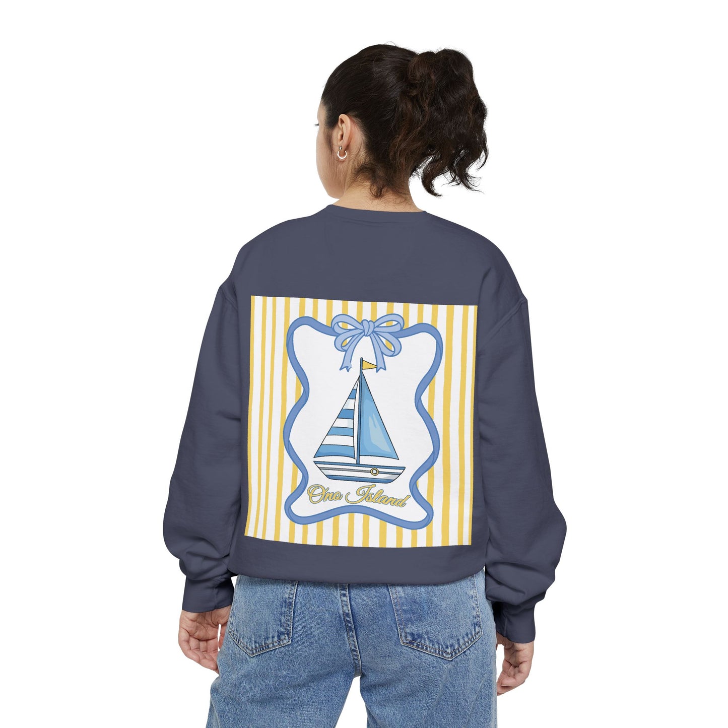 Adult Coquette Sailboat Sweatshirt - Comfort Colors