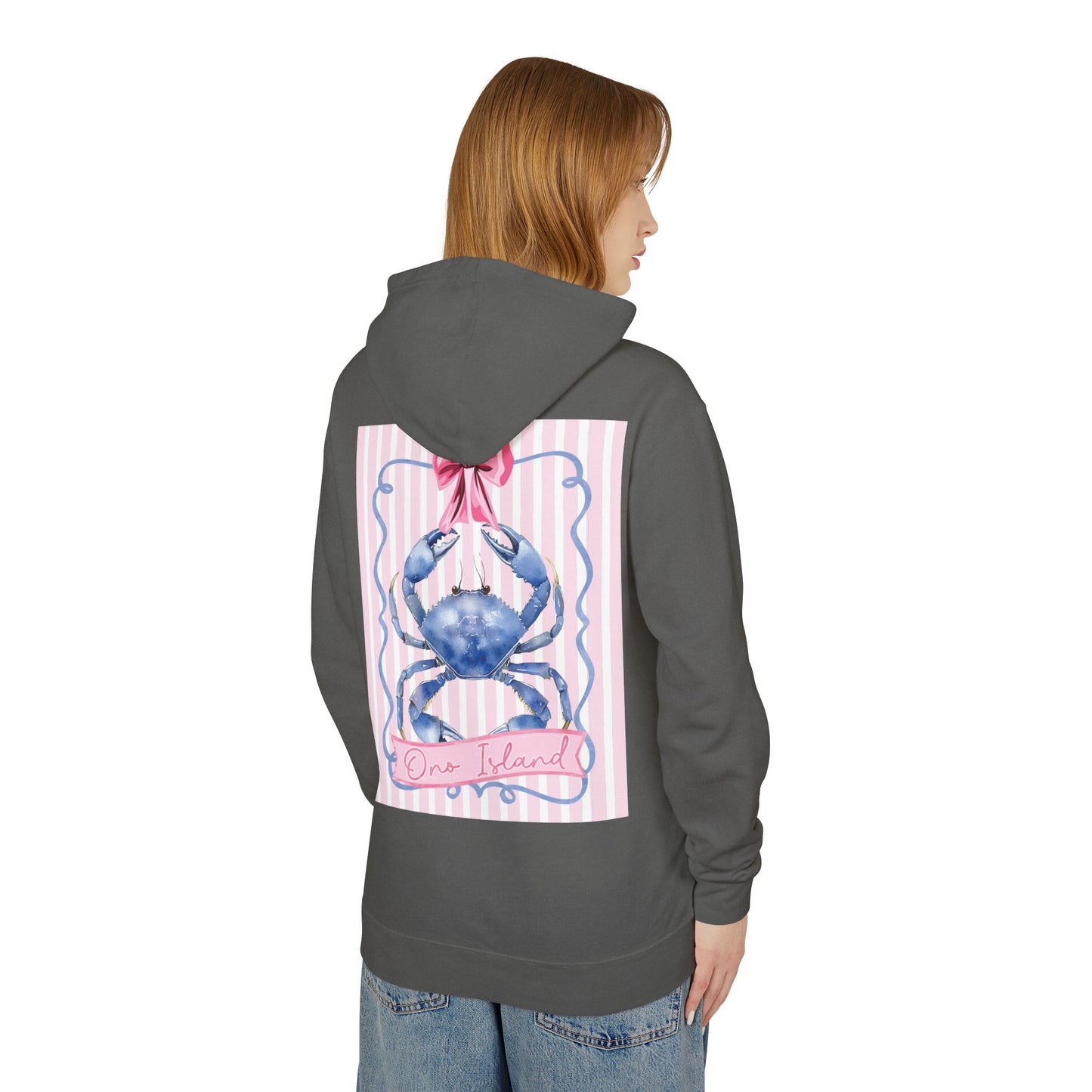 Adult Ono Island Preppy Crab Hoodie Comfort Colors
