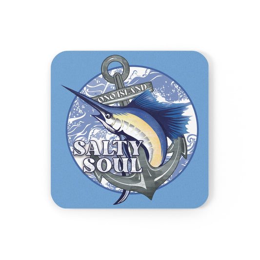 Salty Soul Cork Back Coaster