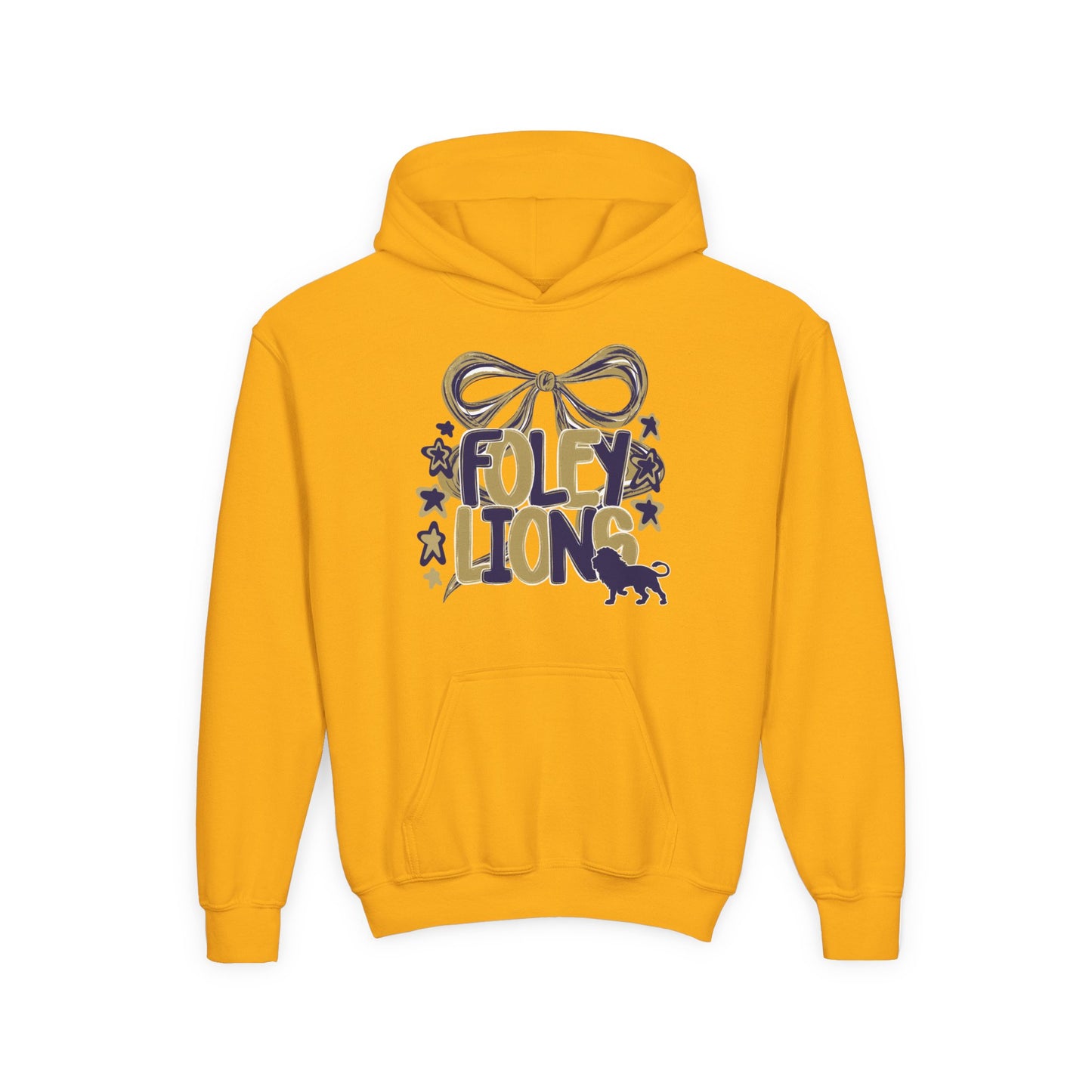 Foley Lions Bow Hoodie - Gildan