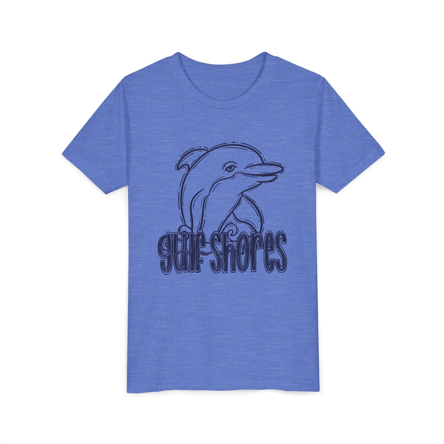 Youth Dolphin Sketch Tee - Bella Canvas