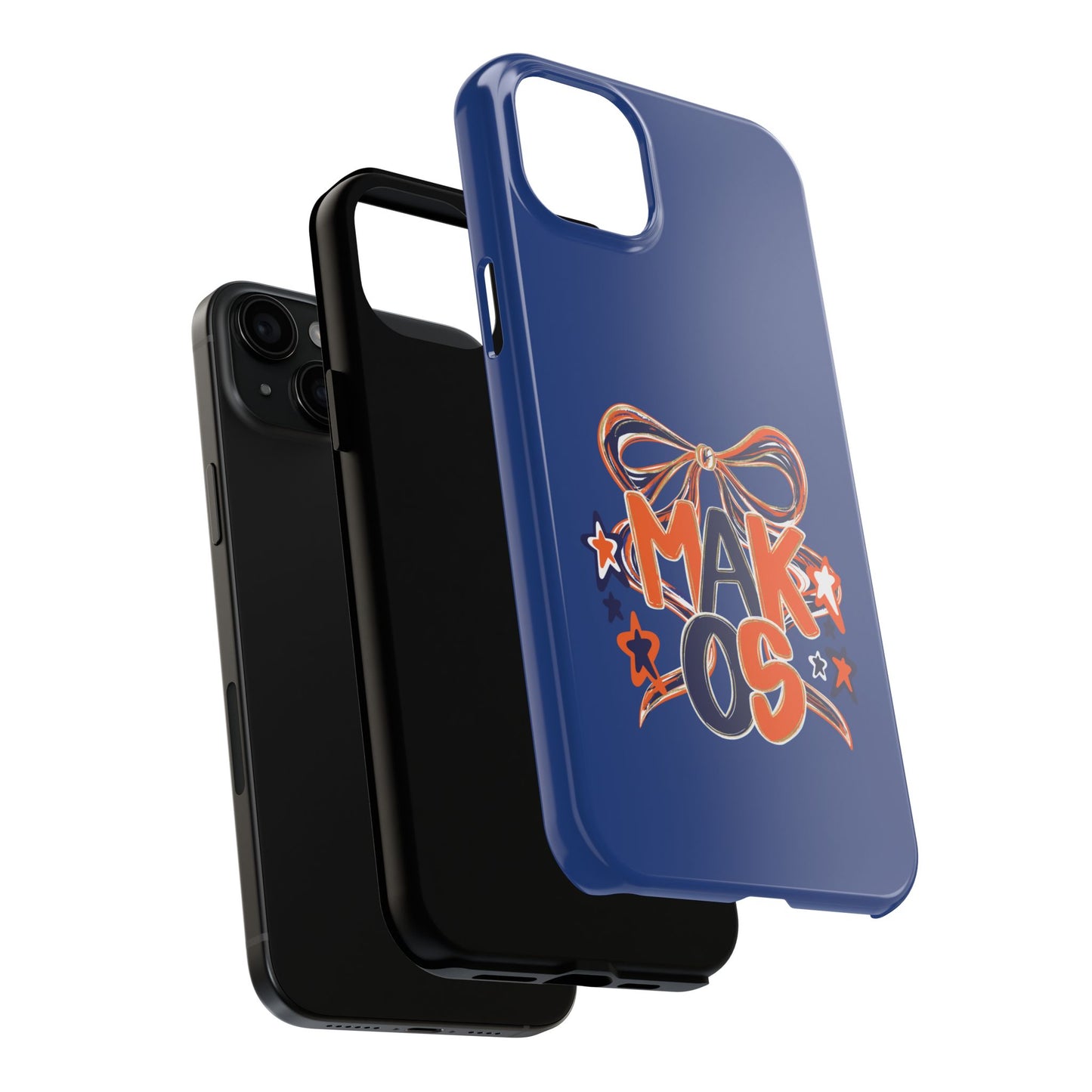 Makos Twirly Ribbon Iphone & Samsung Tough Phone Cases