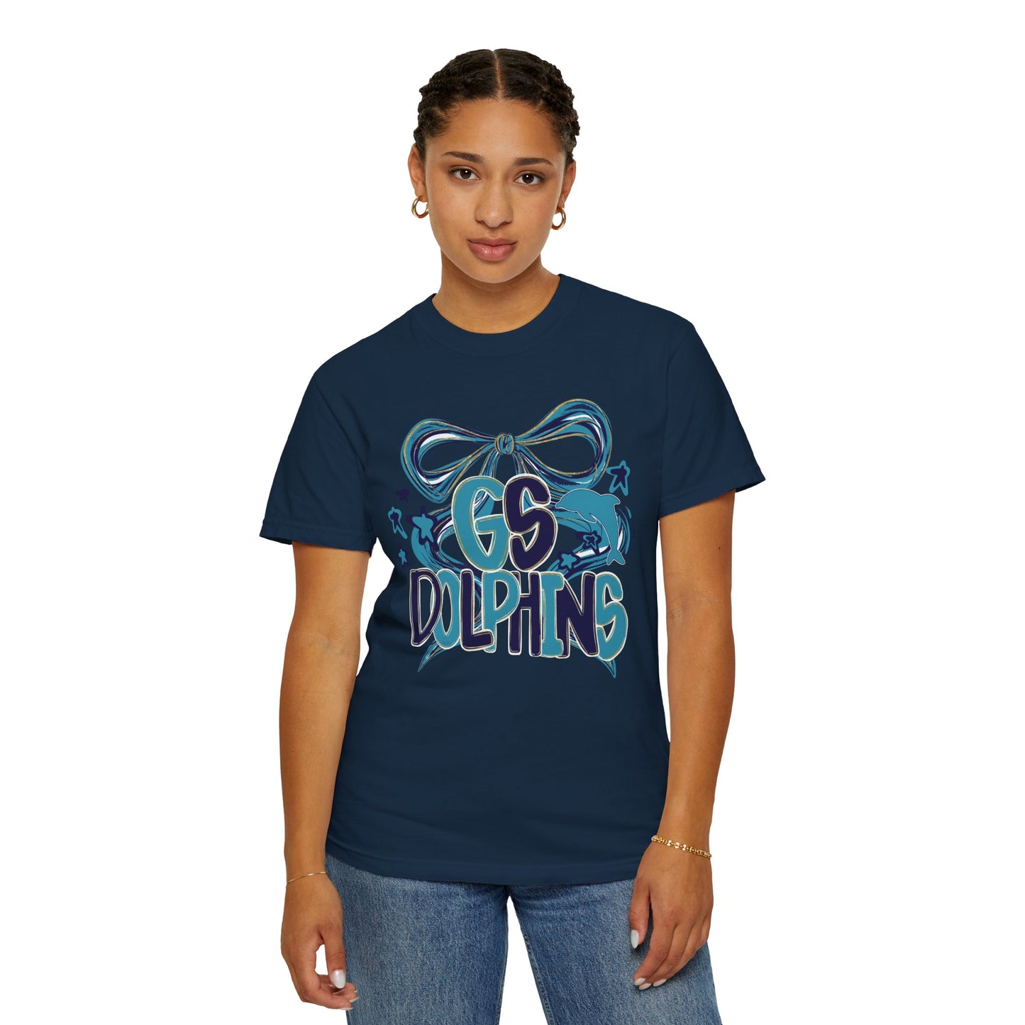 Adult GS Dolphins Bow - Comfort Colors