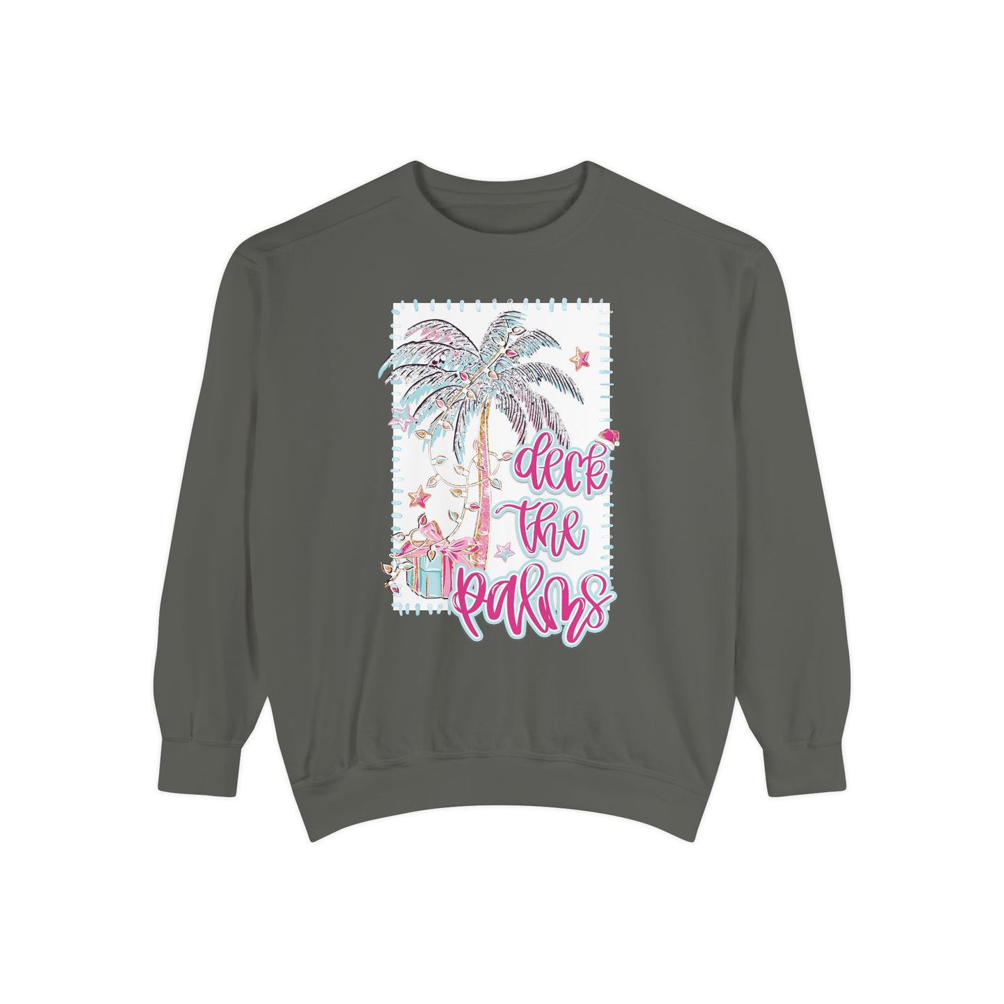 Deck the Palms Sweatshirt - Comfort Colors