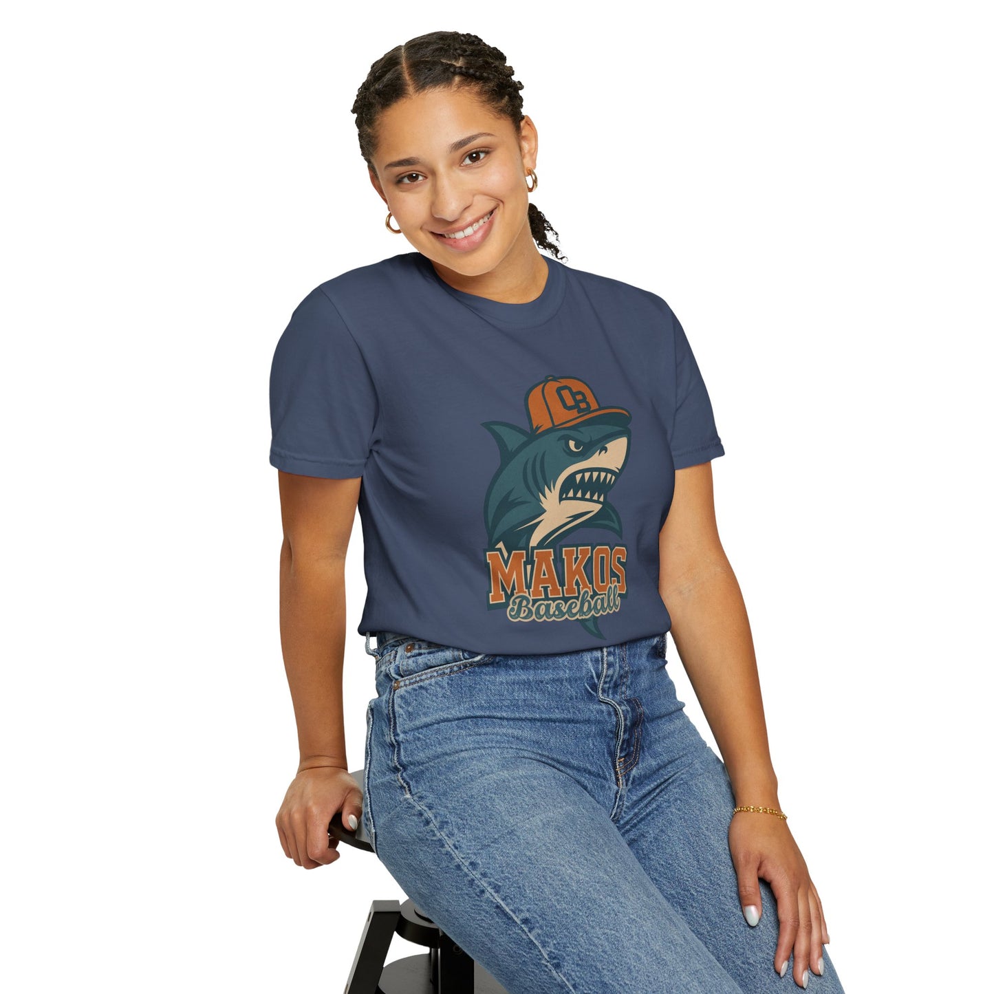 Adult Makos Baseball T-shirt - Comfort Colors