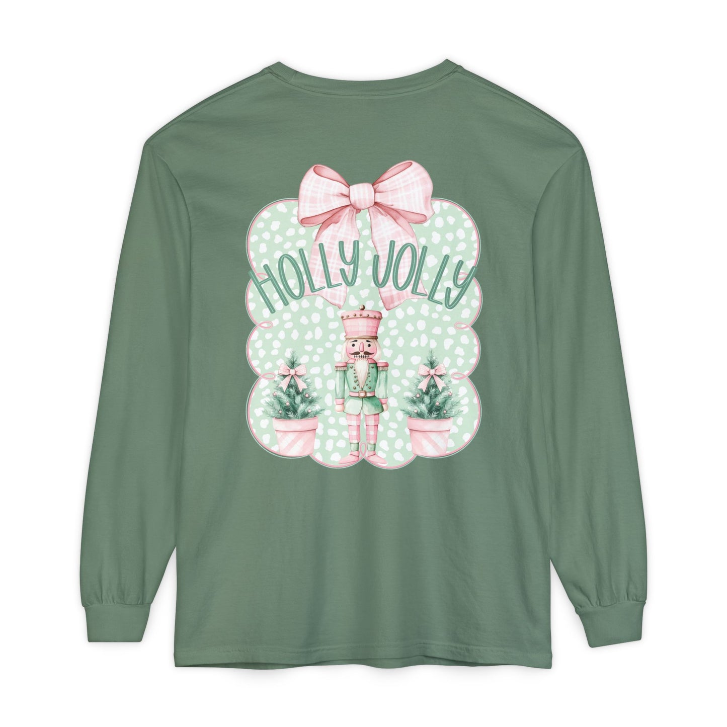 Holly Jolly Long Sleeve Tee - Comfort Colors