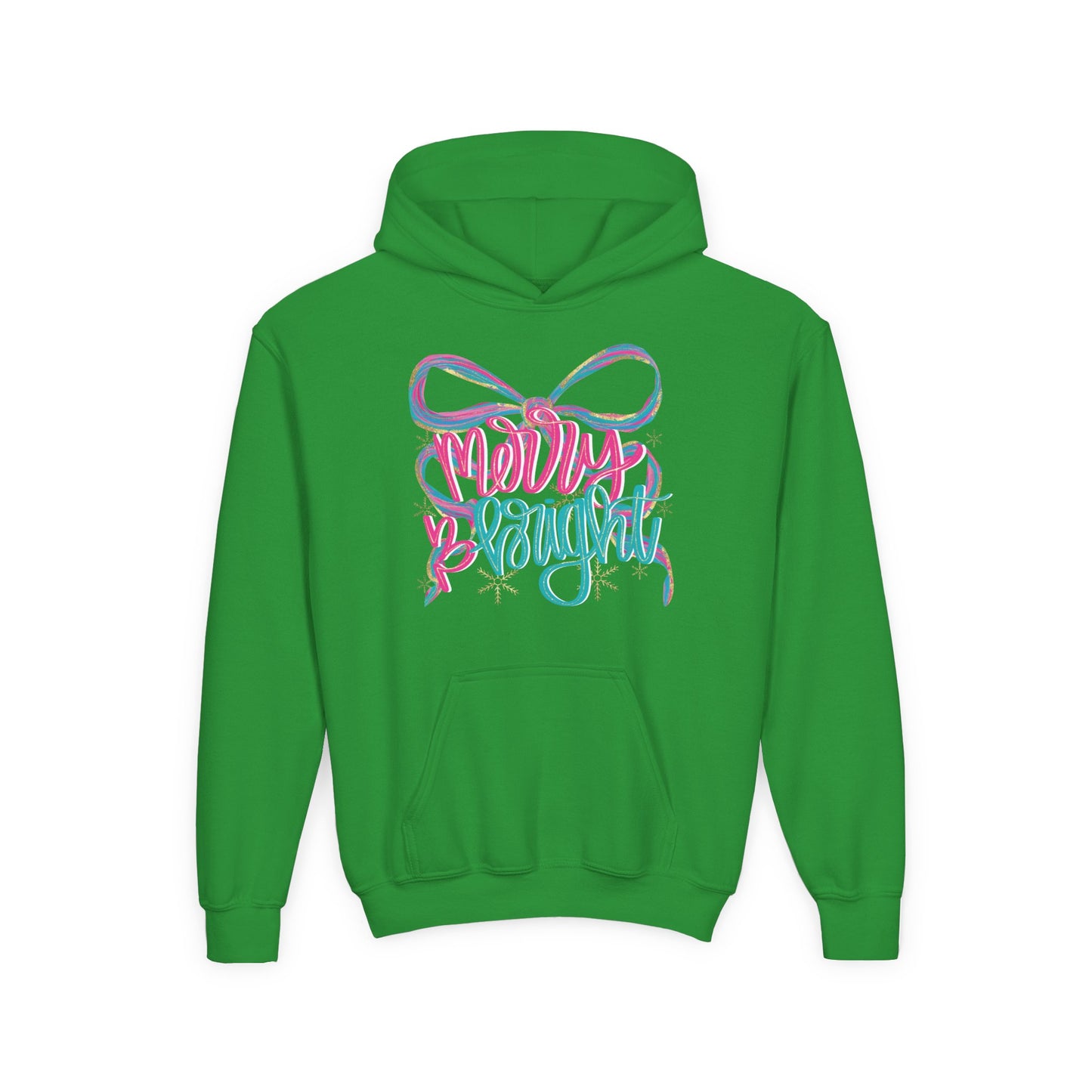 Merry and Bright Hoodie - Gildan